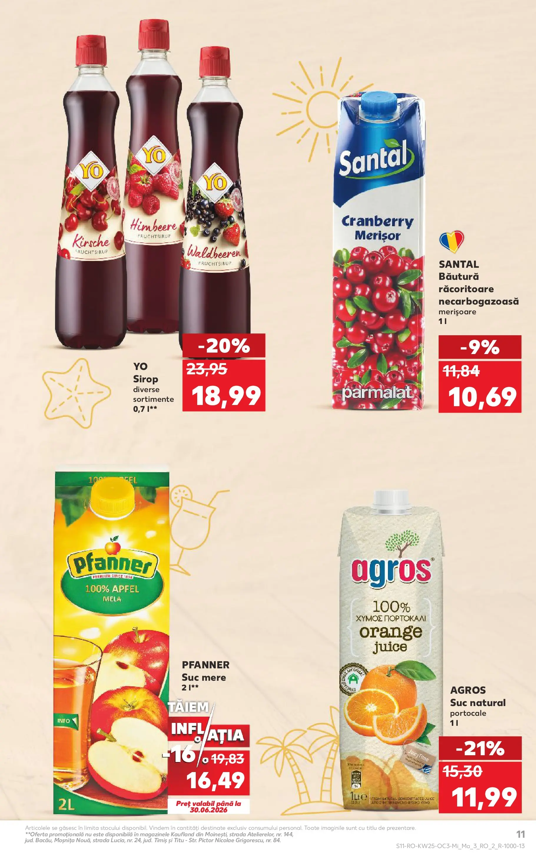 Catalog Kaufland 17 - 22 Iunie 2026 | Pagina 11 | Produse: Mere, Portocale, Sirop, Çocuk sutyeni