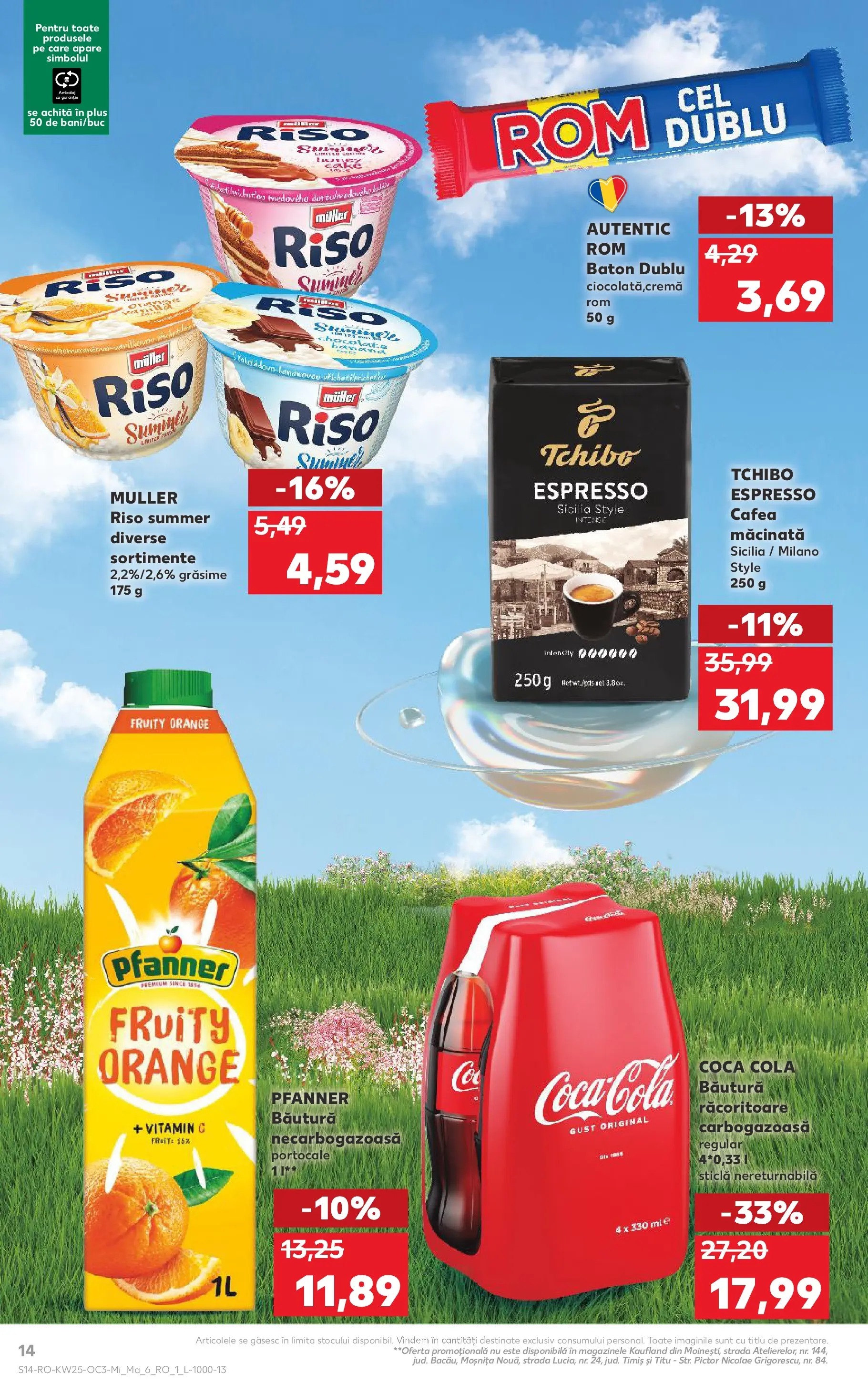 Catalog Kaufland 17 - 22 Iunie 2026 | Pagina 14 | Produse: Delgeç, Cremă, Cafea, Rom
