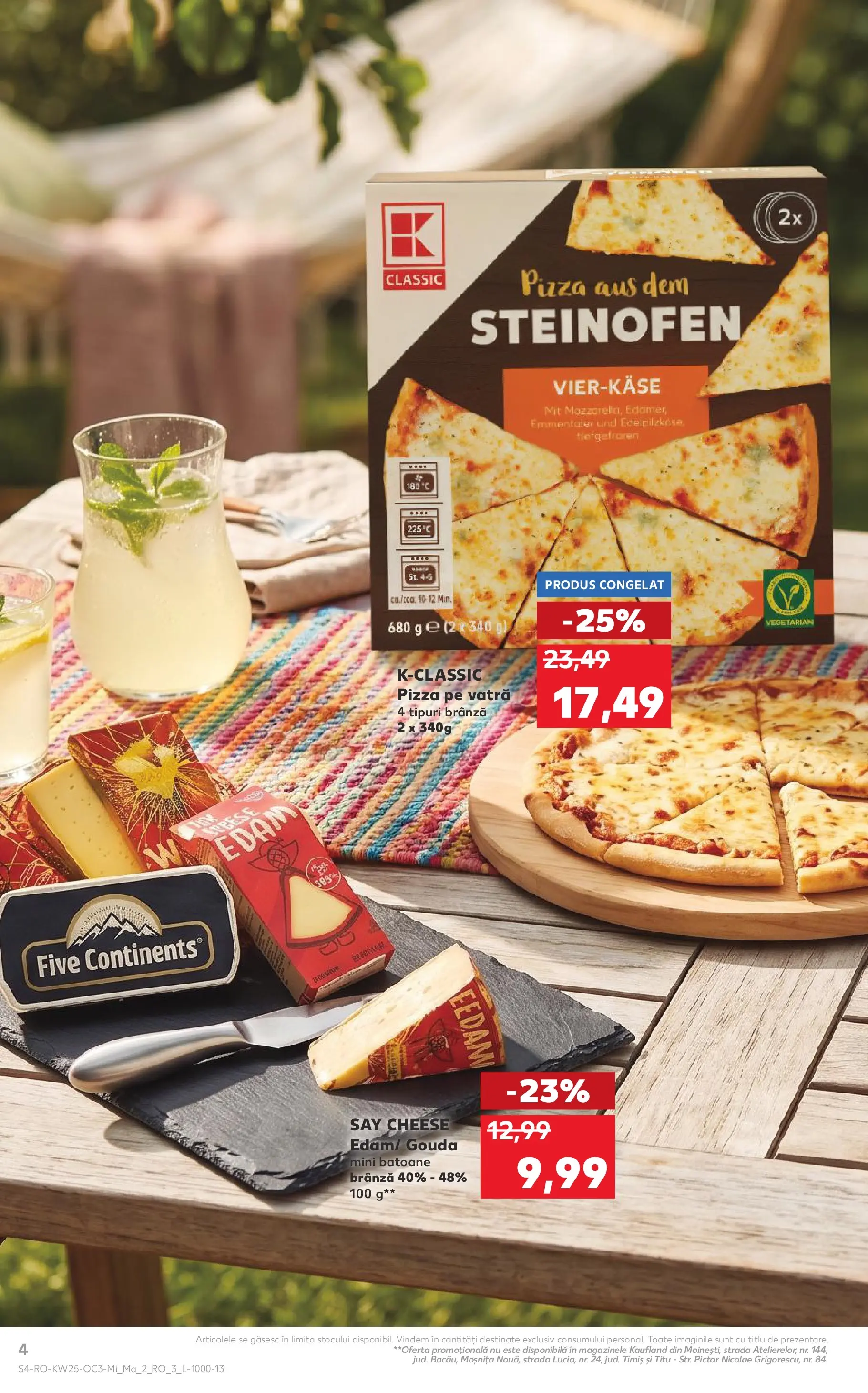 Catalog Kaufland 17 - 22 Iunie 2026 | Pagina 4 | Produse: Brânză, Pizza, Gouda