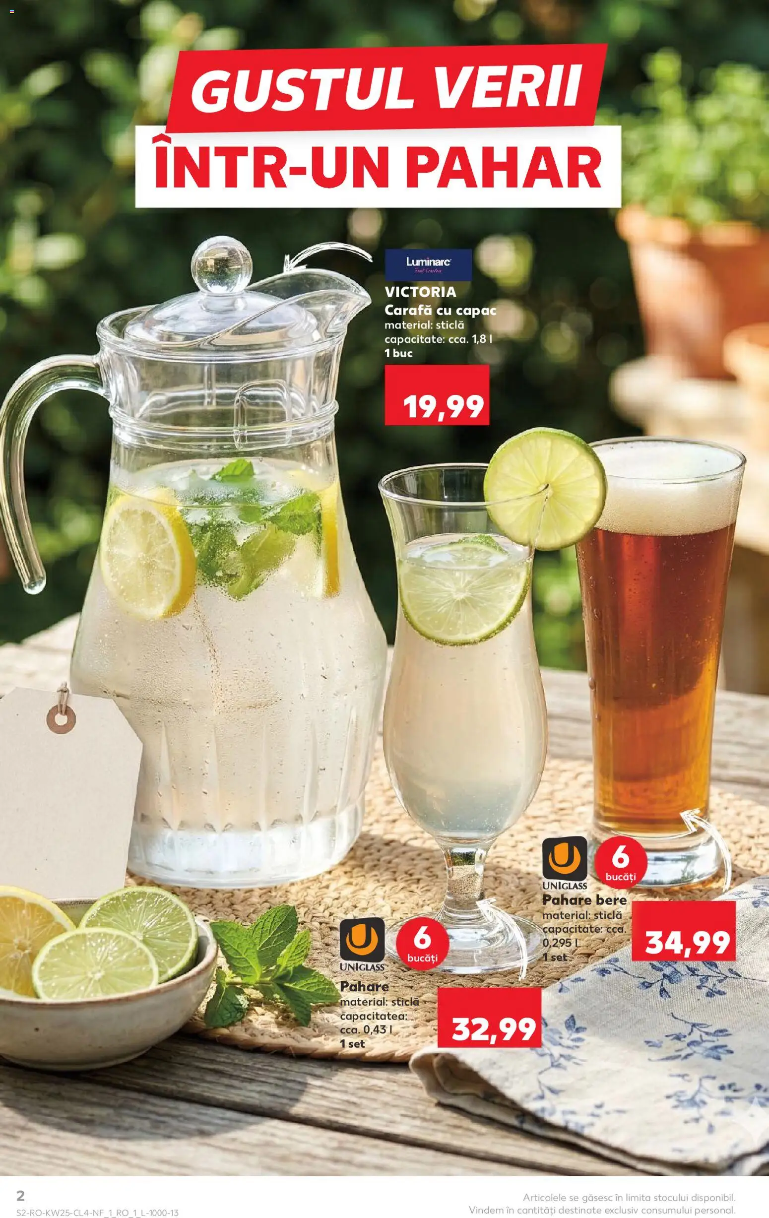 Catalog Kaufland 17 - 22 Iunie 2026 | Pagina 2 | Produse: Pahare, Carafă, Bere