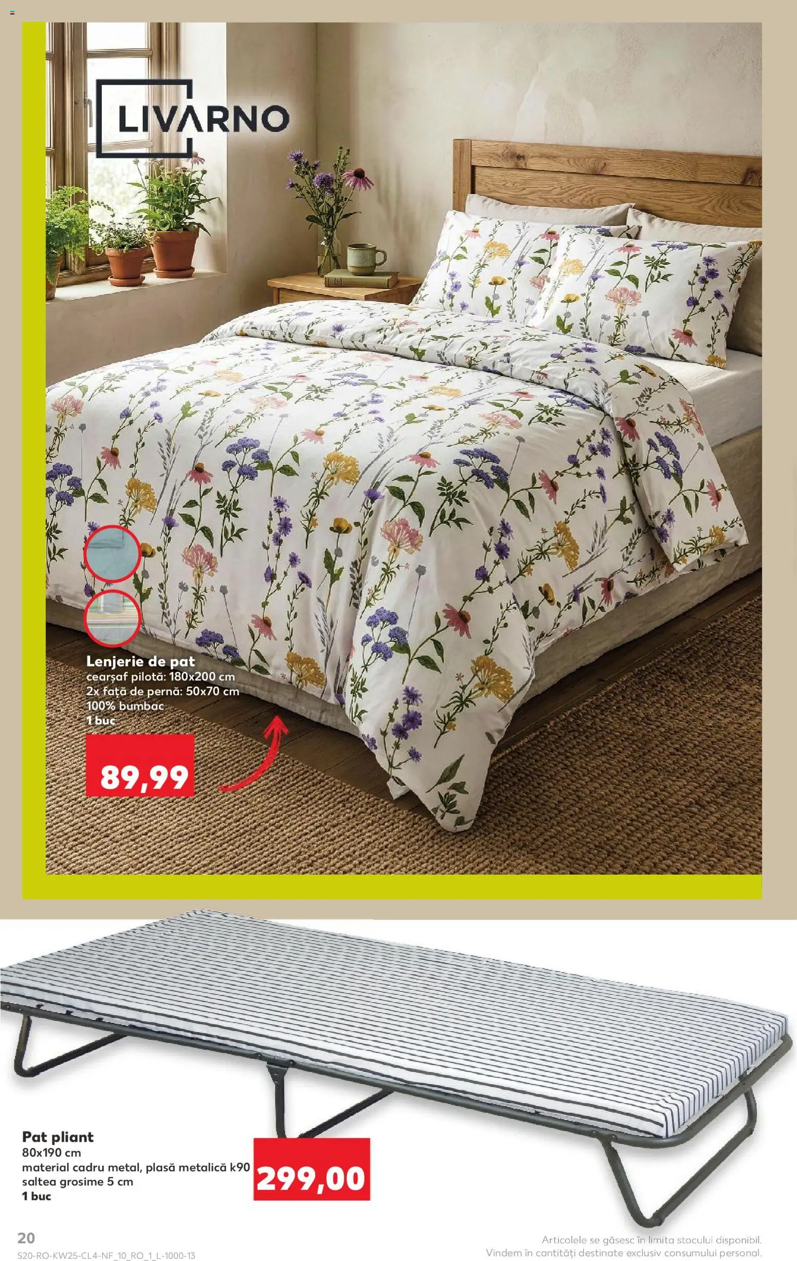 Catalog Kaufland 17 - 22 Iunie 2026 | Pagina 20 | Produse: Pat, Lenjerie de pat, Pernă, Pilotă
