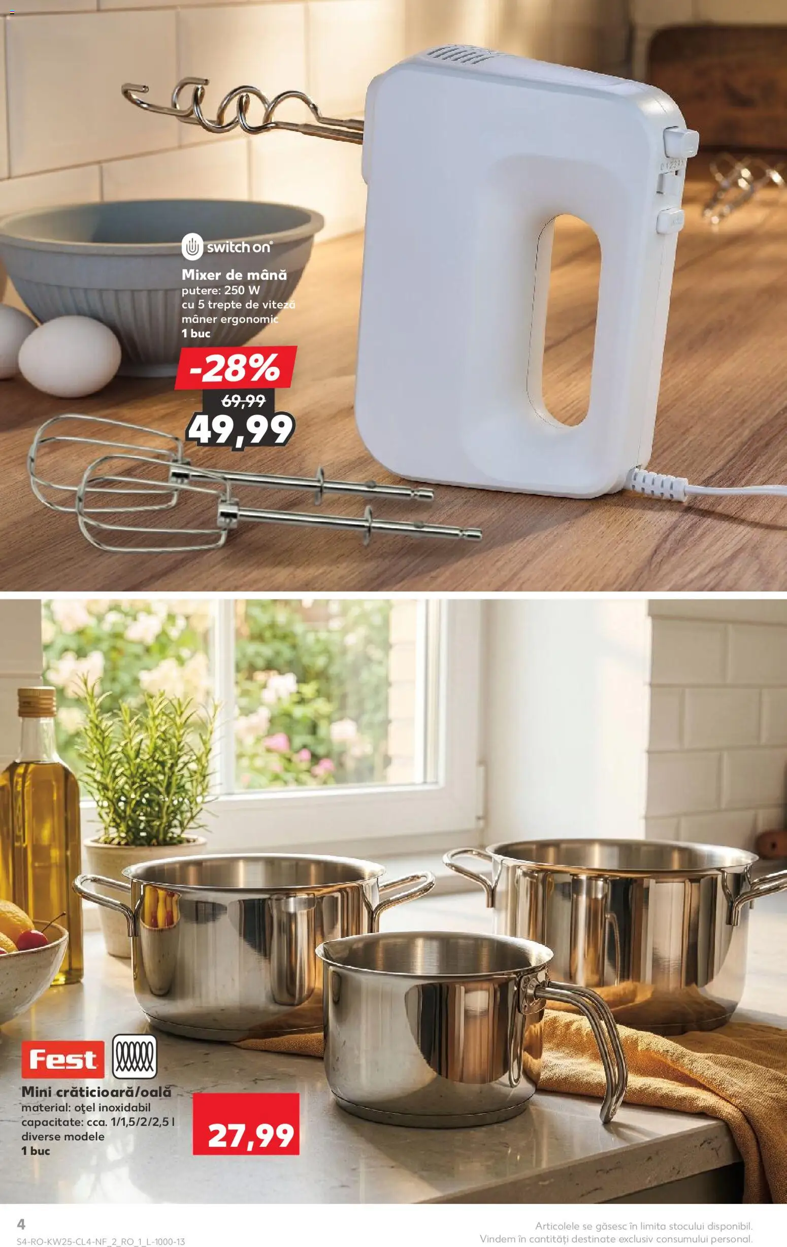 Catalog Kaufland 17 - 22 Iunie 2026 | Pagina 4 | Produse: Mixer, Mâner