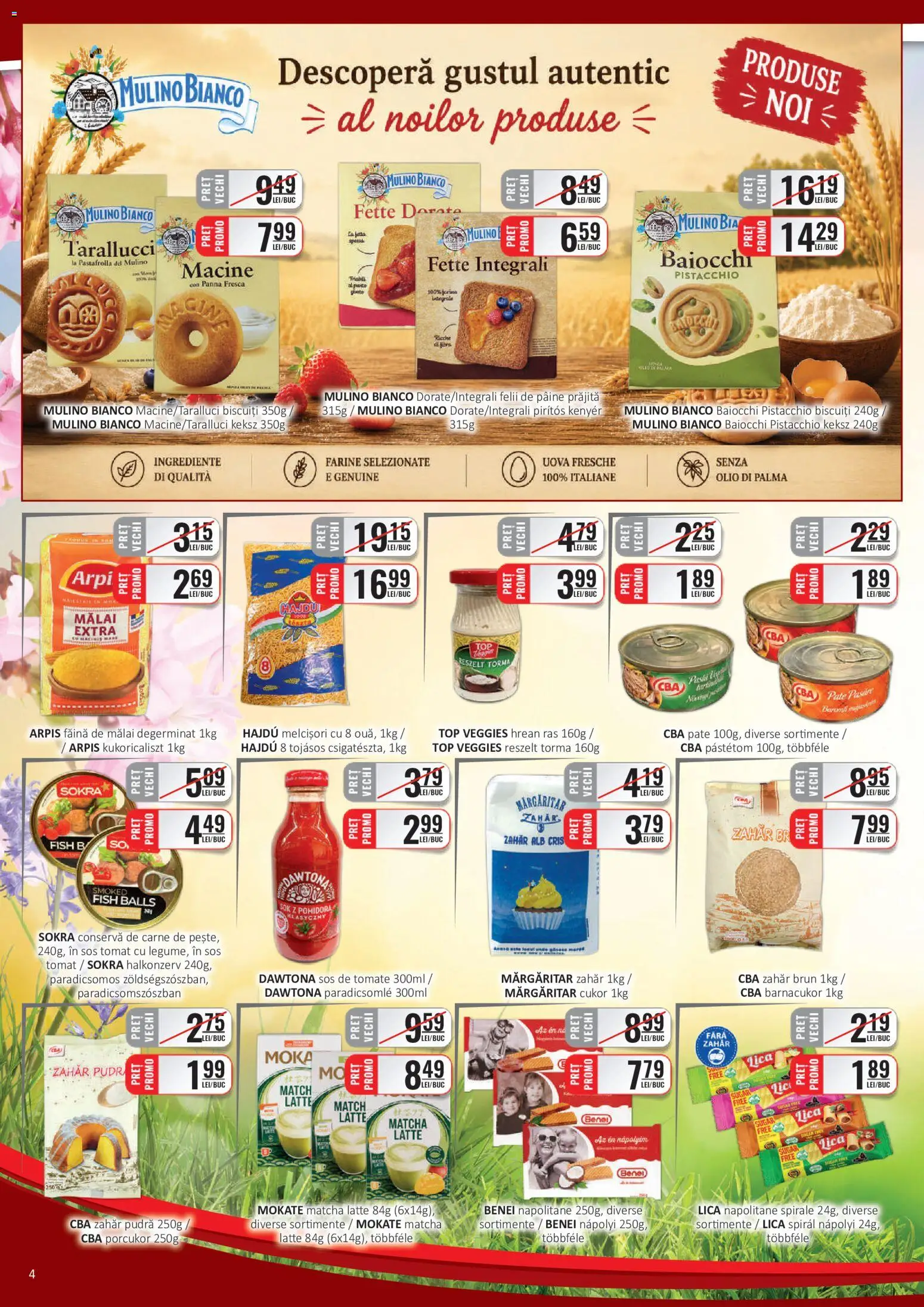 Catalog CBA 16 - 29 Iunie 2026 | Pagina 4 | Produse: Top, Napolitane, Mălai, Sos
