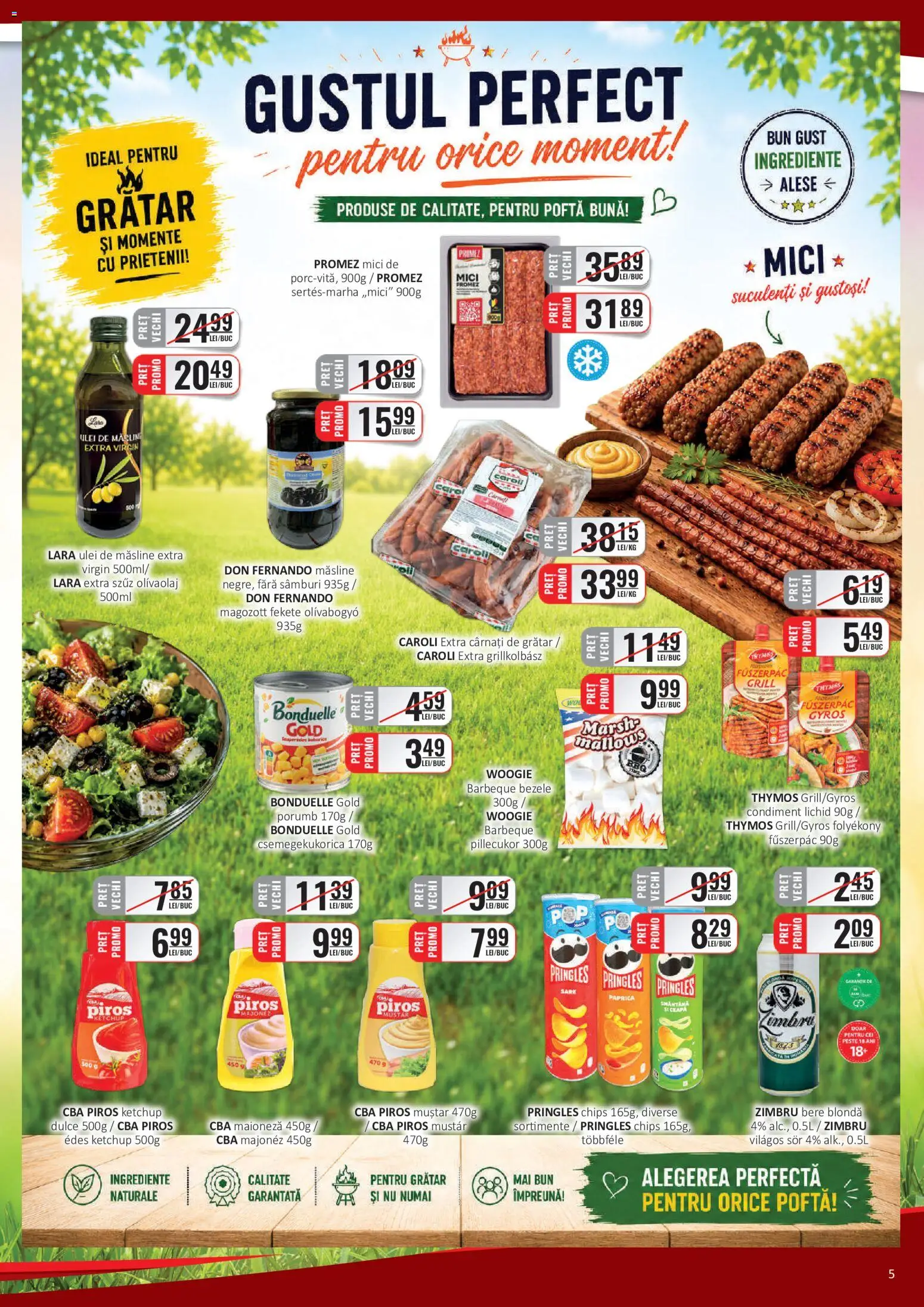 Catalog CBA 16 - 29 Iunie 2026 | Pagina 5 | Produse: Grill, Măsline, Ulei, Cârnați