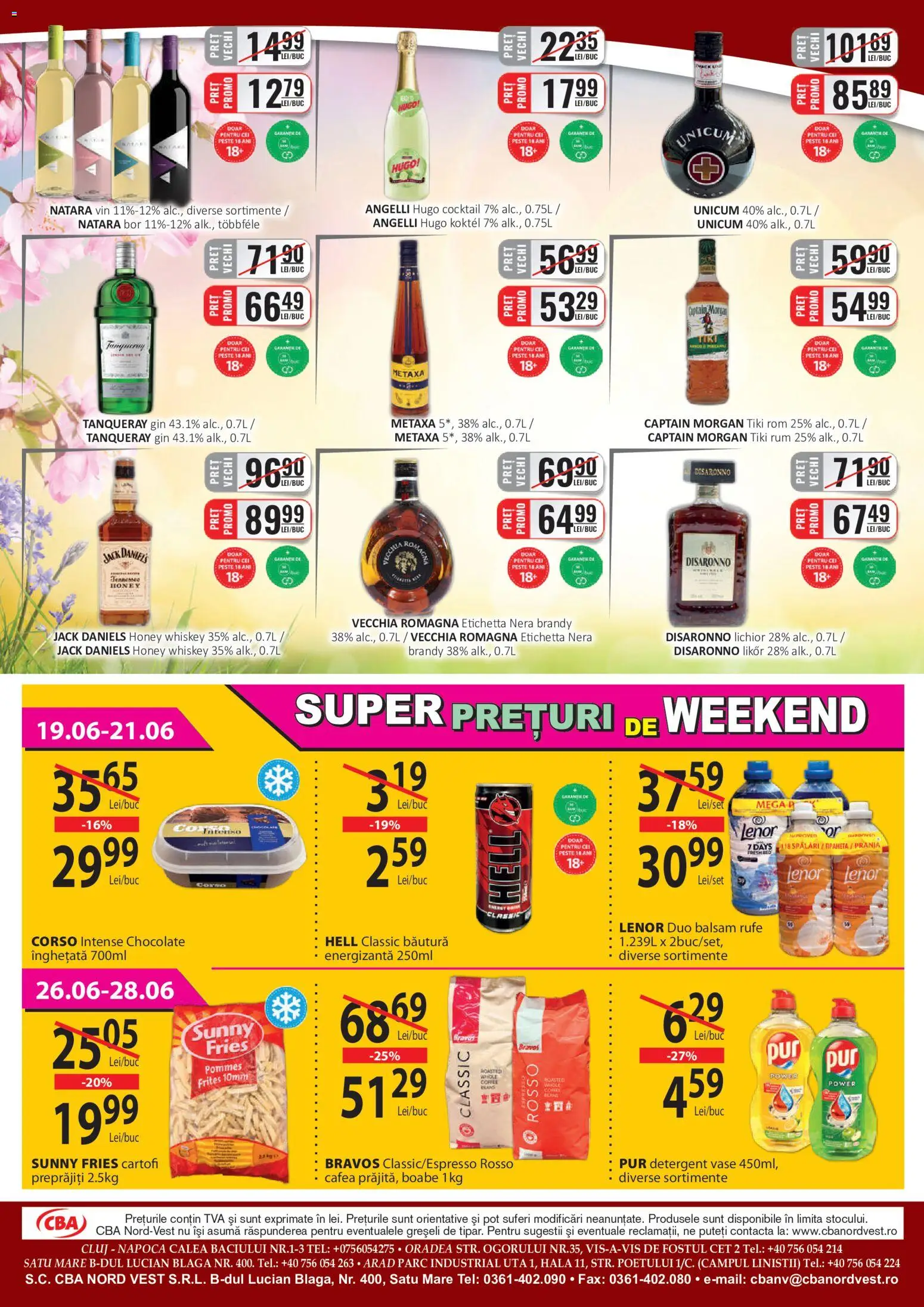 Catalog CBA 16 - 29 Iunie 2026 | Pagina 8 | Produse: Rom, Detergent, Gin, Whiskey