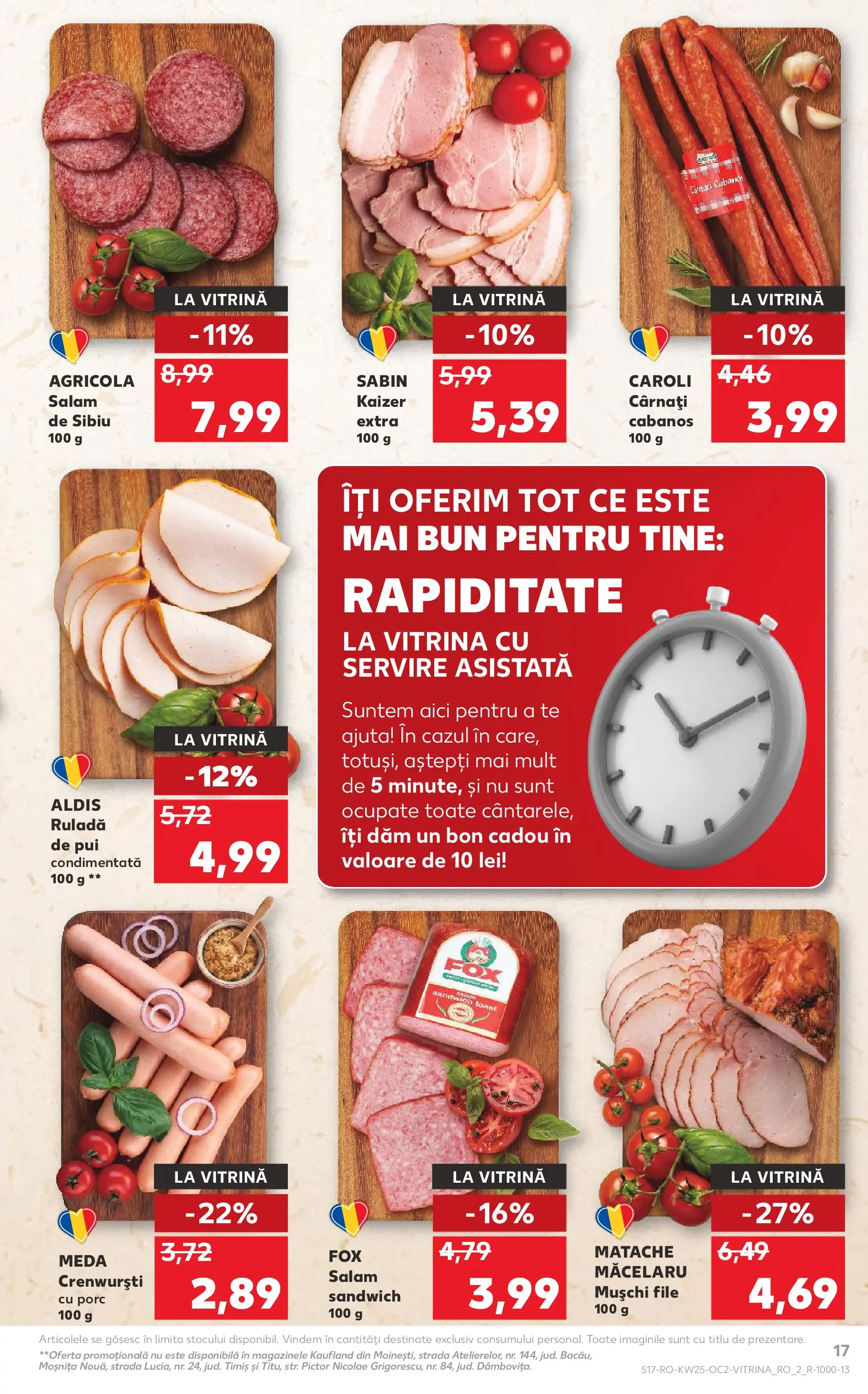 Catalog Kaufland 17 - 22 Iunie 2026 | Pagina 17 | Produse: Hacıyatmaz Kedi Oyuncağı, Vitrină, Crenvurști, Cârnați