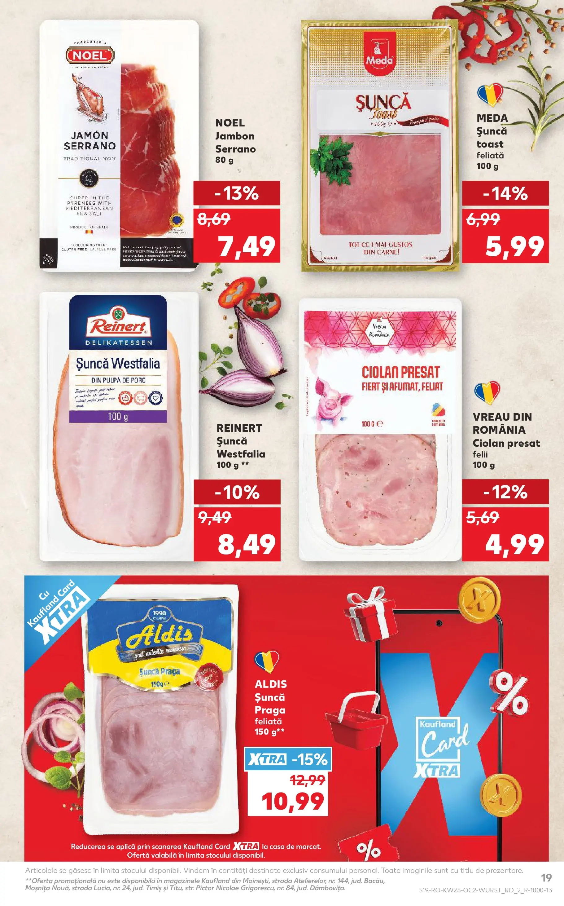Catalog Kaufland 17 - 22 Iunie 2026 | Pagina 19 | Produse: Șuncă