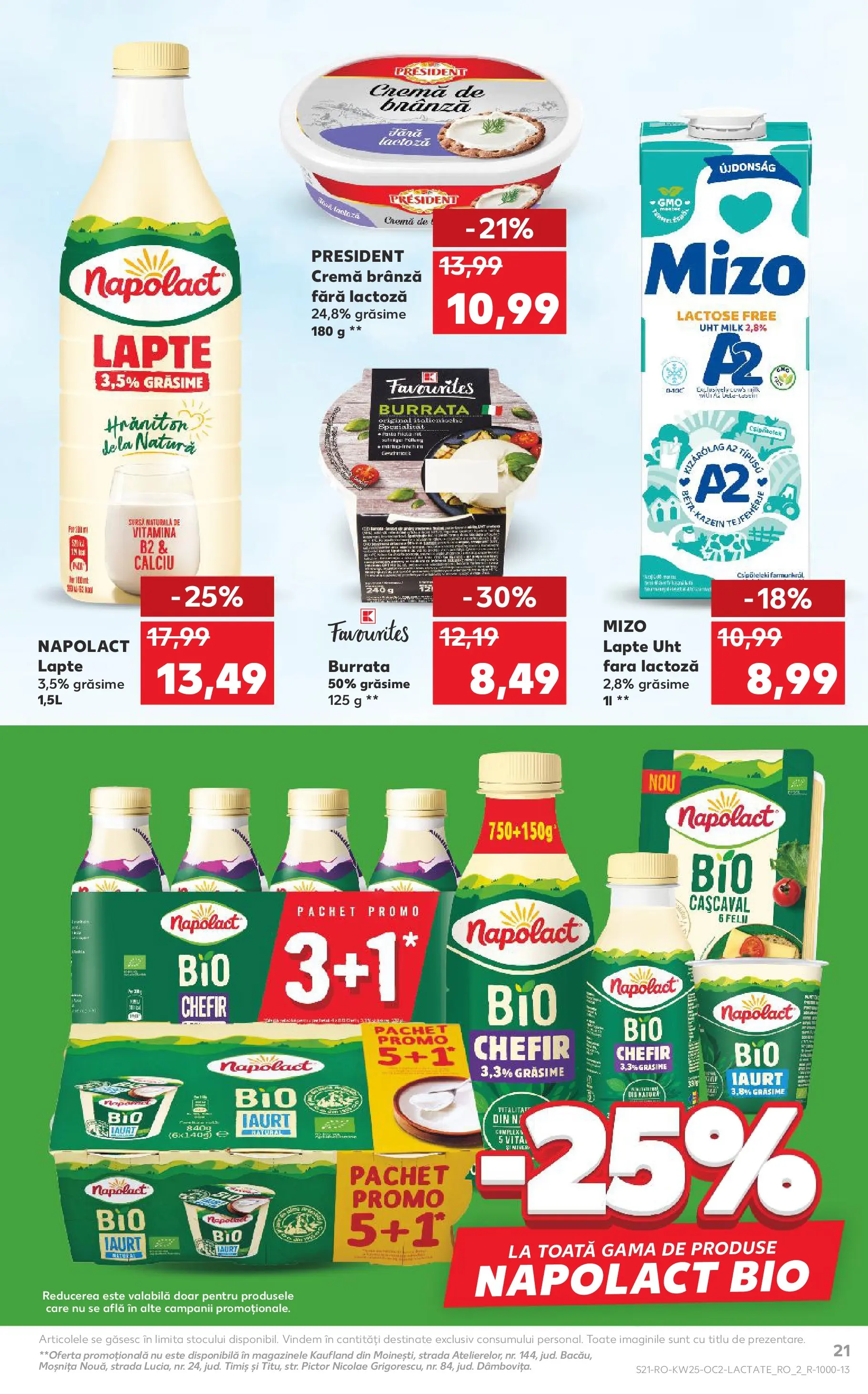 Catalog Kaufland 17 - 22 Iunie 2026 | Pagina 21 | Produse: Cașcaval, Brânză, Iaurt, Cremă