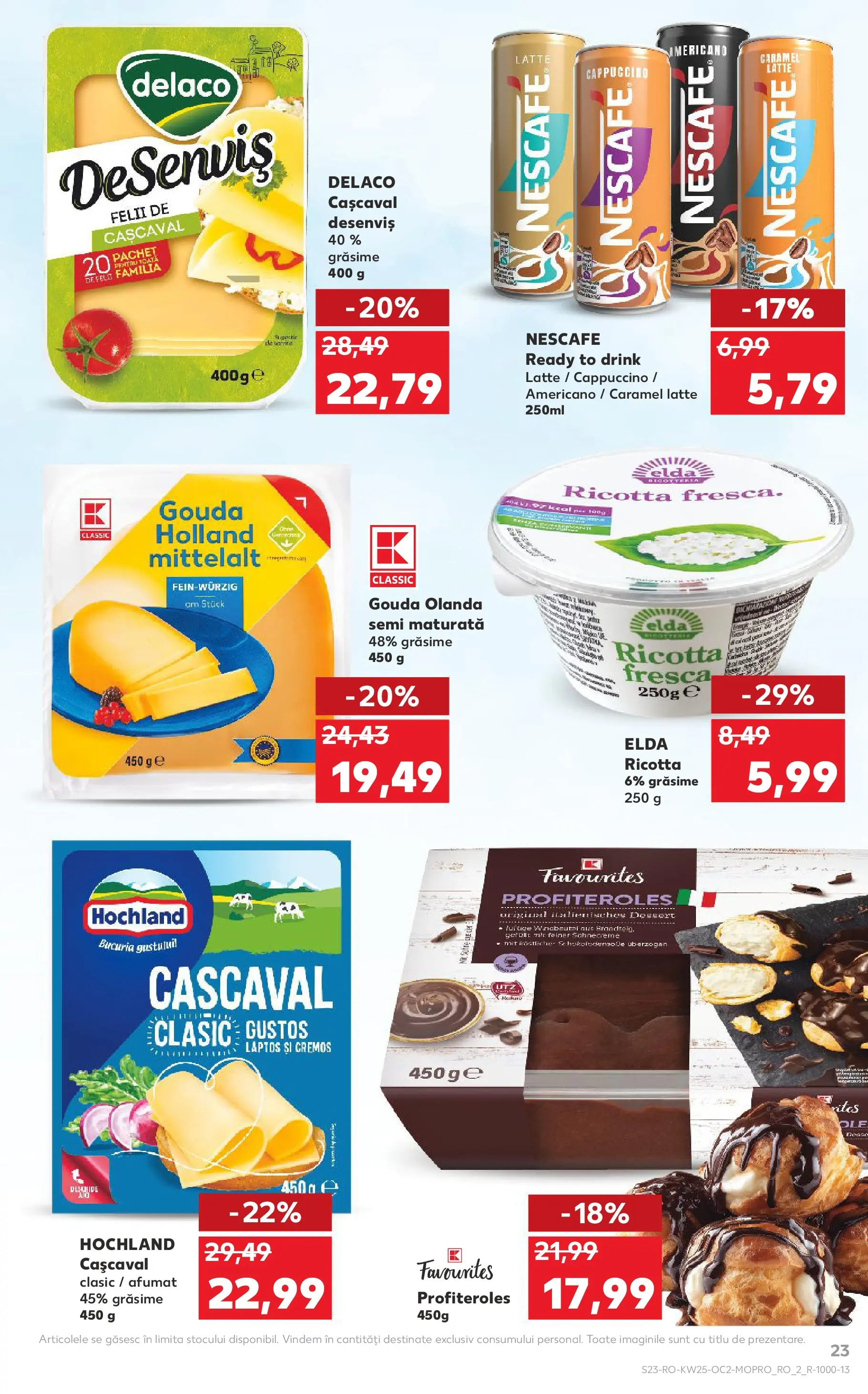 Catalog Kaufland 17 - 22 Iunie 2026 | Pagina 23 | Produse: Light Kedi Konservesi, Cașcaval, Gouda