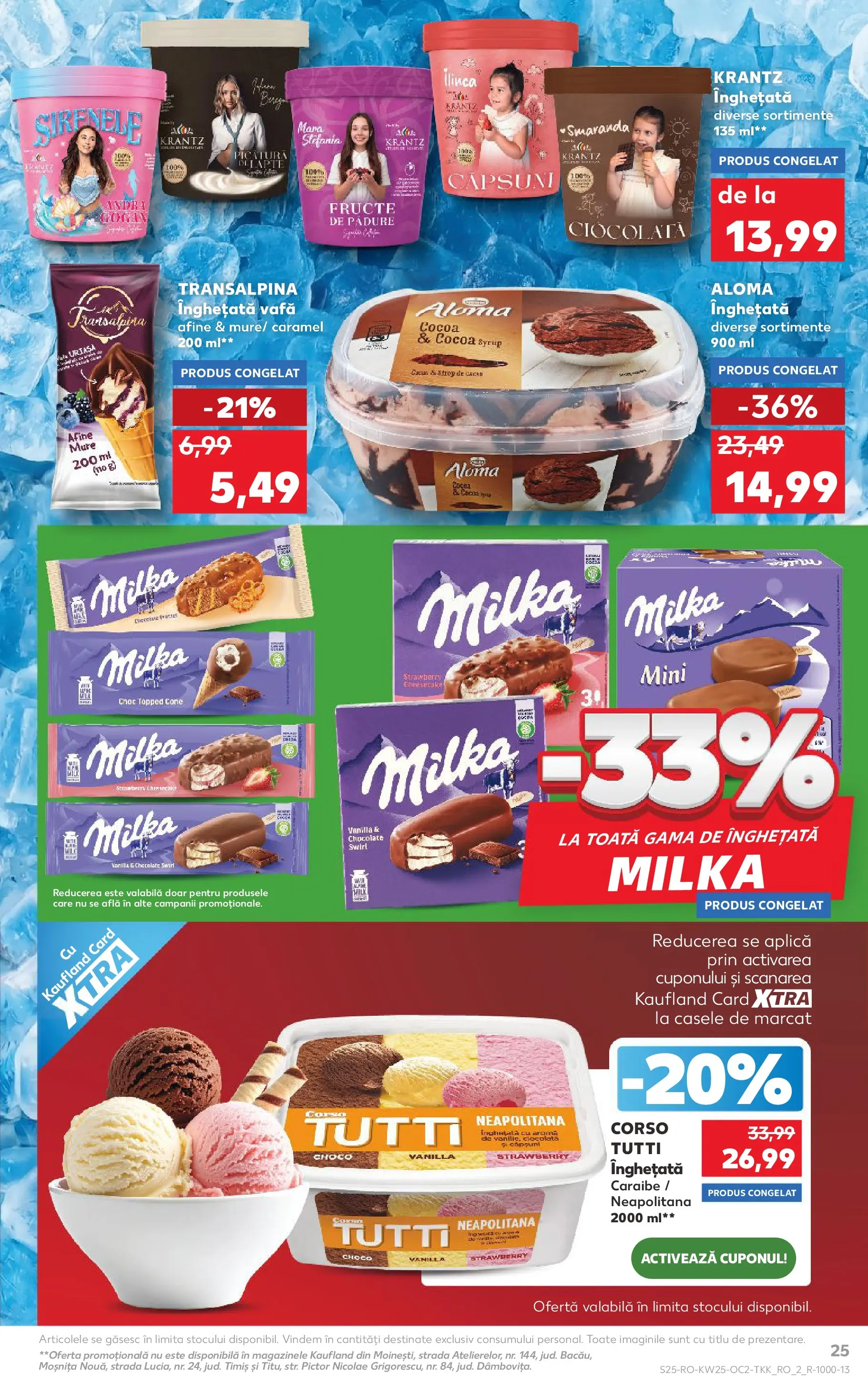 Catalog Kaufland 17 - 22 Iunie 2026 | Pagina 25 | Produse: Afine, Căpșuni, Înghețată, Fructe