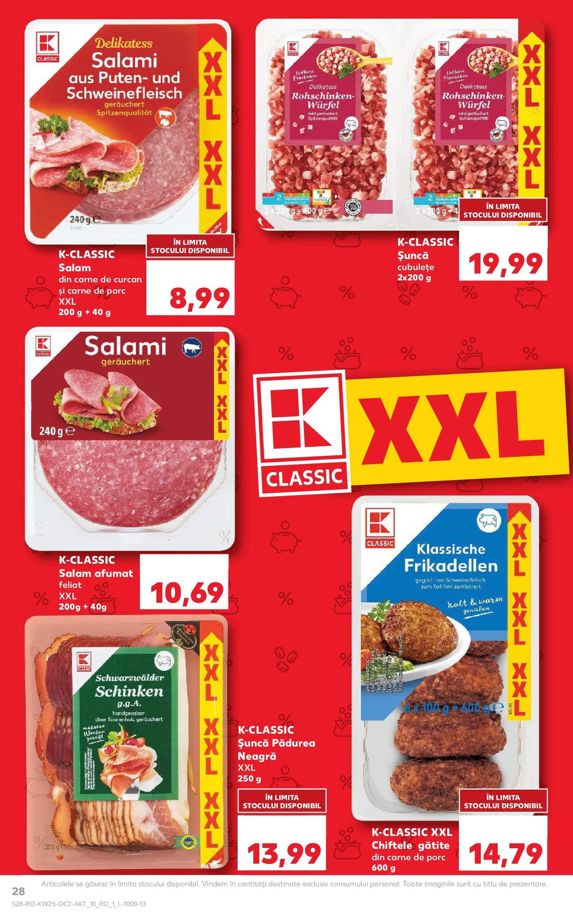 Catalog Kaufland 17 - 22 Iunie 2026 | Pagina 28 | Produse: Salam, Șuncă, Carne De Porc, Chiftele