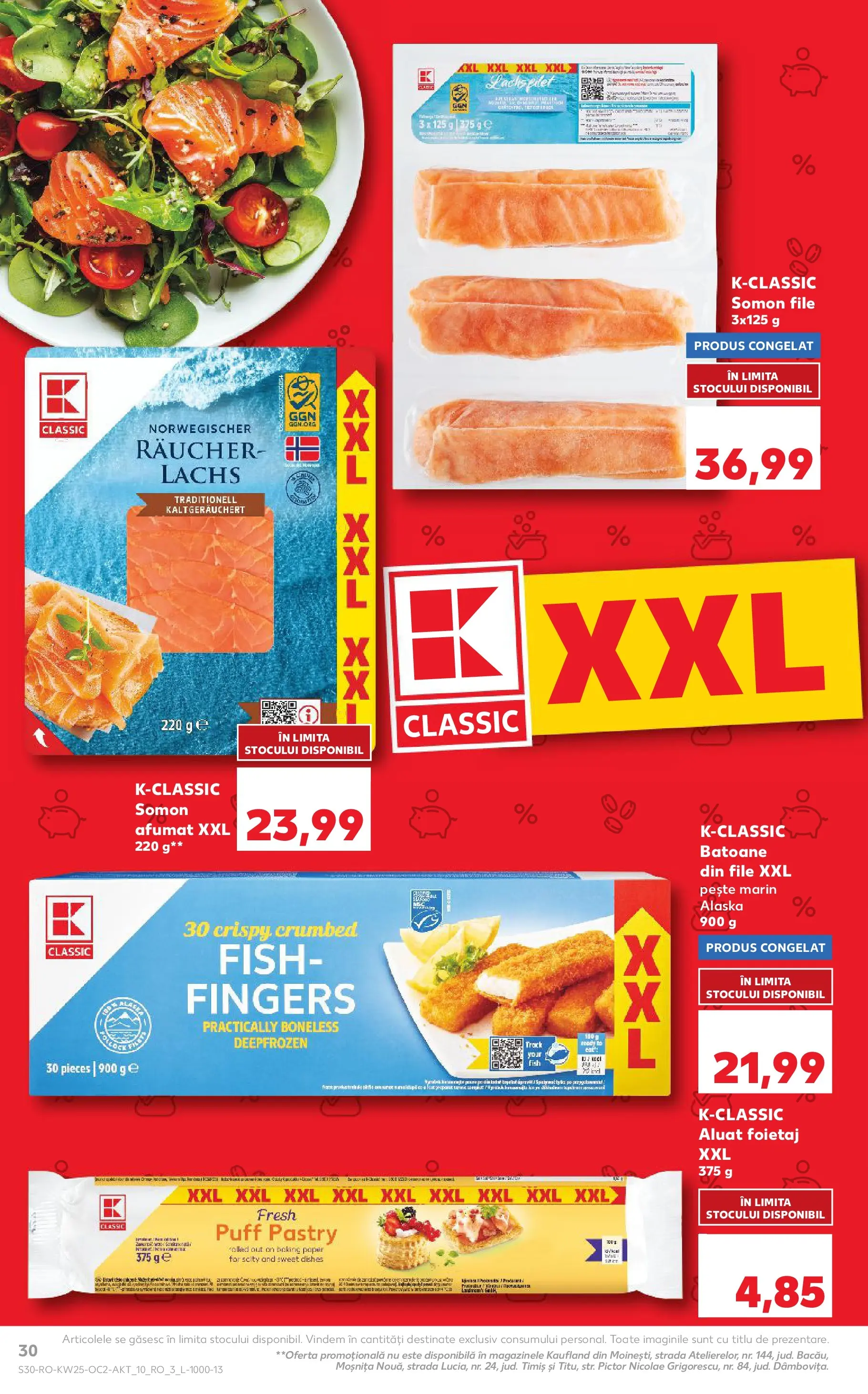 Catalog Kaufland 17 - 22 Iunie 2026 | Pagina 30 | Produse: Foietaj, Aluat, Pește
