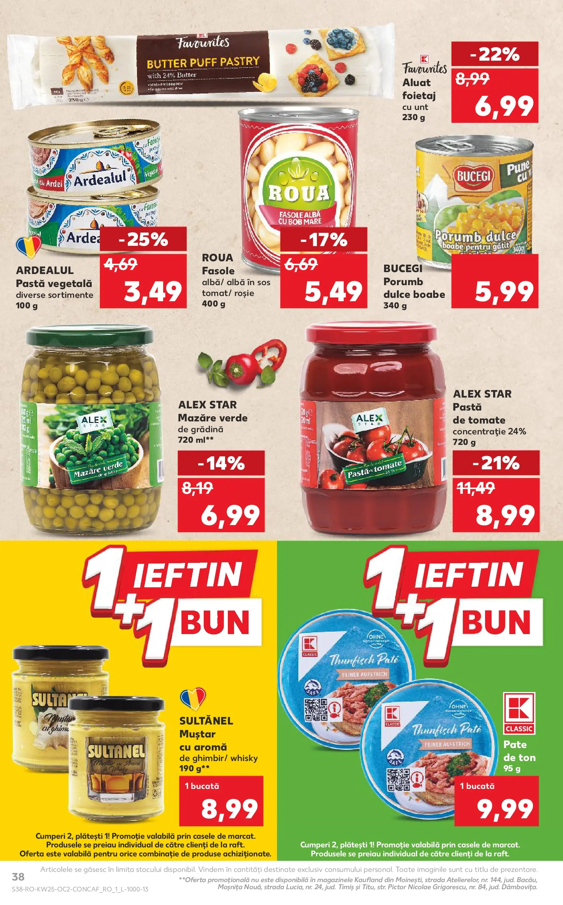 Catalog Kaufland 17 - 22 Iunie 2026 | Pagina 38 | Produse: Mazăre, Pate, Ardei, Fasole albă