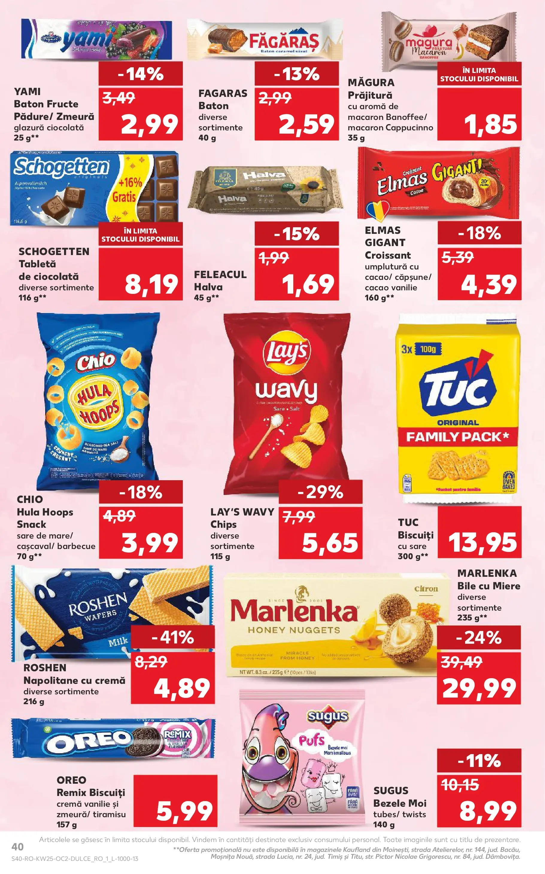 Catalog Kaufland 17 - 22 Iunie 2026 | Pagina 40 | Produse: Napolitane, Cremă, Cacao, Biscuiți