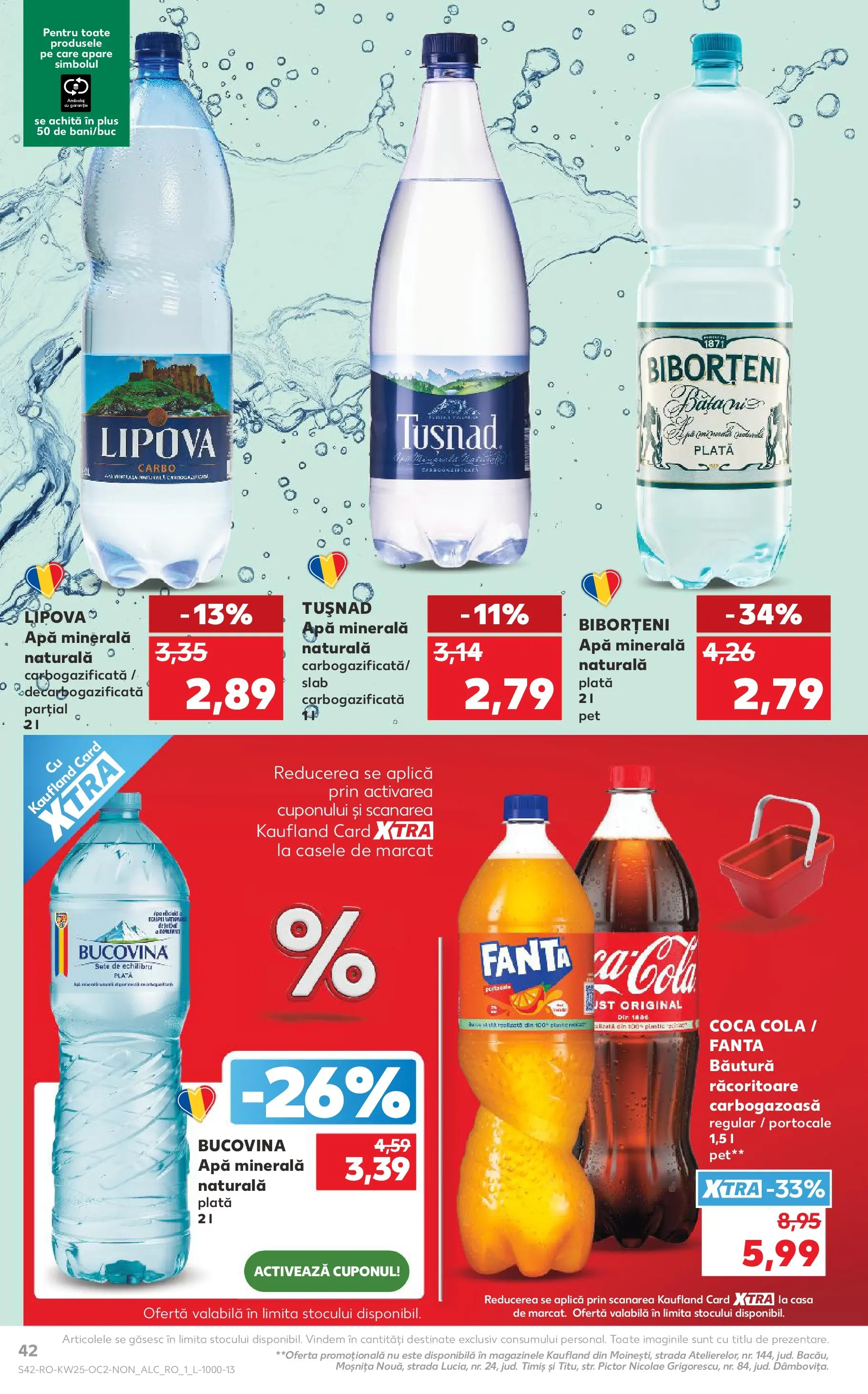 Catalog Kaufland 17 - 22 Iunie 2026 | Pagina 42 | Produse: Yazı tahtası kalemi, Amerikan servis, Portocale, Apă