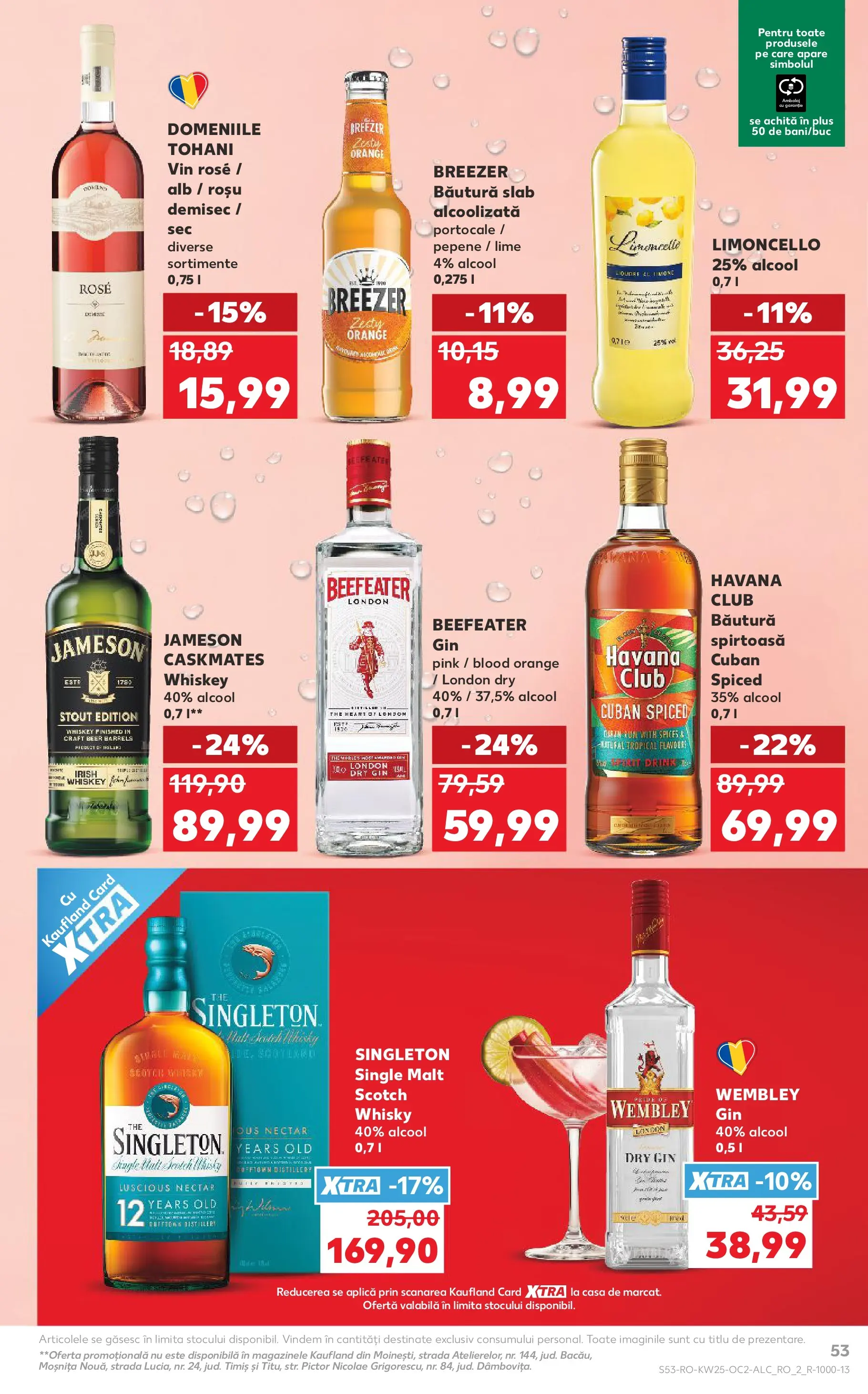Catalog Kaufland 17 - 22 Iunie 2026 | Pagina 53 | Produse: Lime, Vin, Portocale, Whiskey