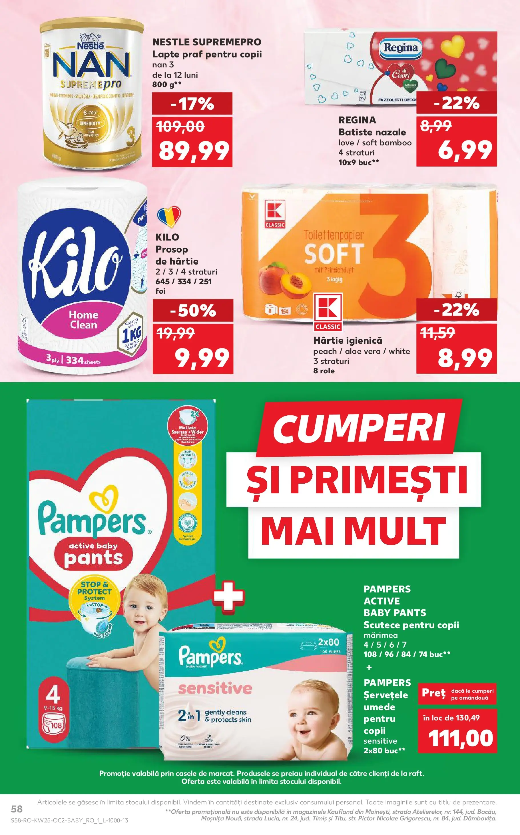 Catalog Kaufland 17 - 22 Iunie 2026 | Pagina 58 | Produse: Pomelo, Șervețele umede, Scutece, Yaşlı Köpek Konservesi