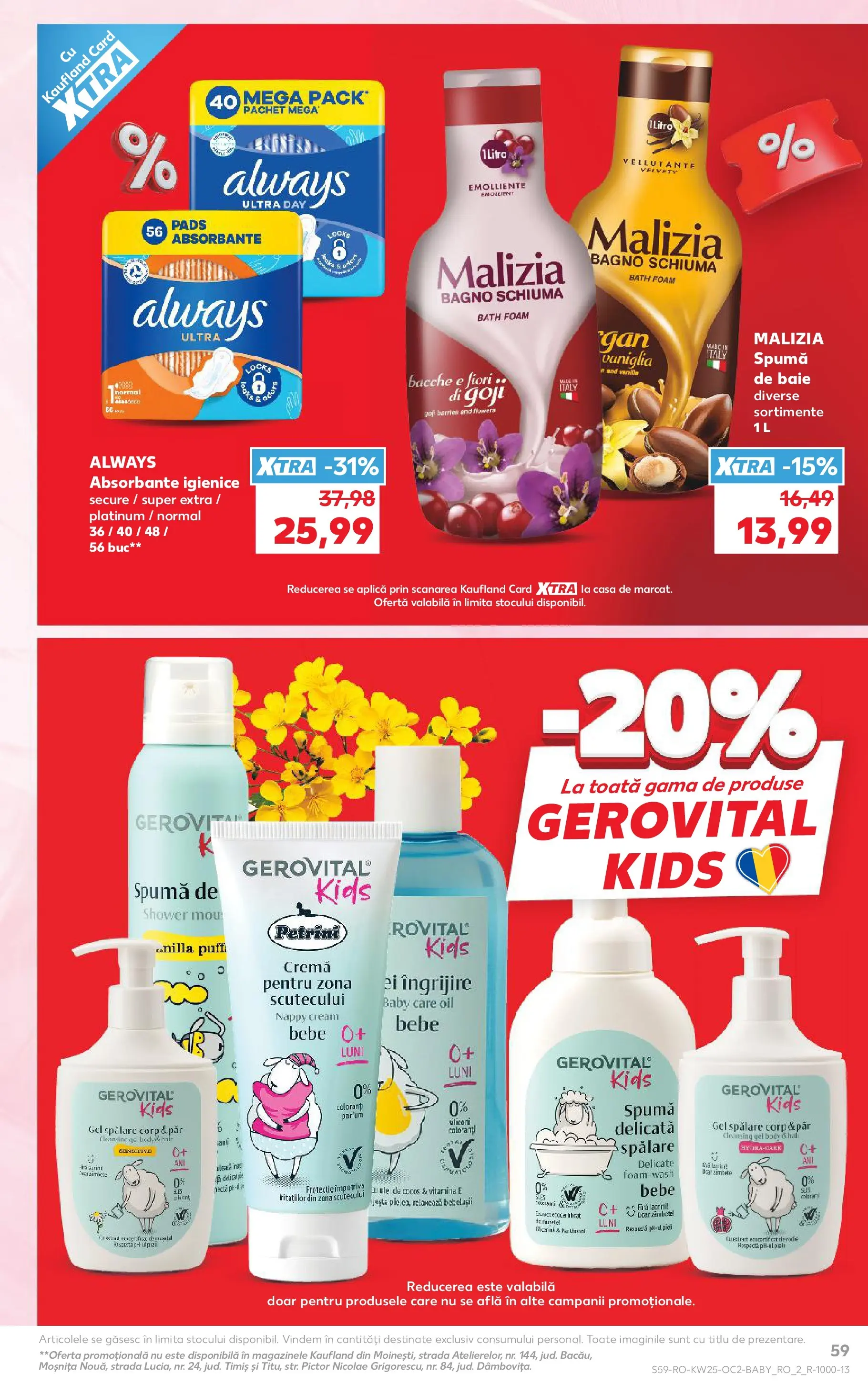 Catalog Kaufland 17 - 22 Iunie 2026 | Pagina 59 | Produse: Parfum, Cremă, Spumă de baie, Absorbante