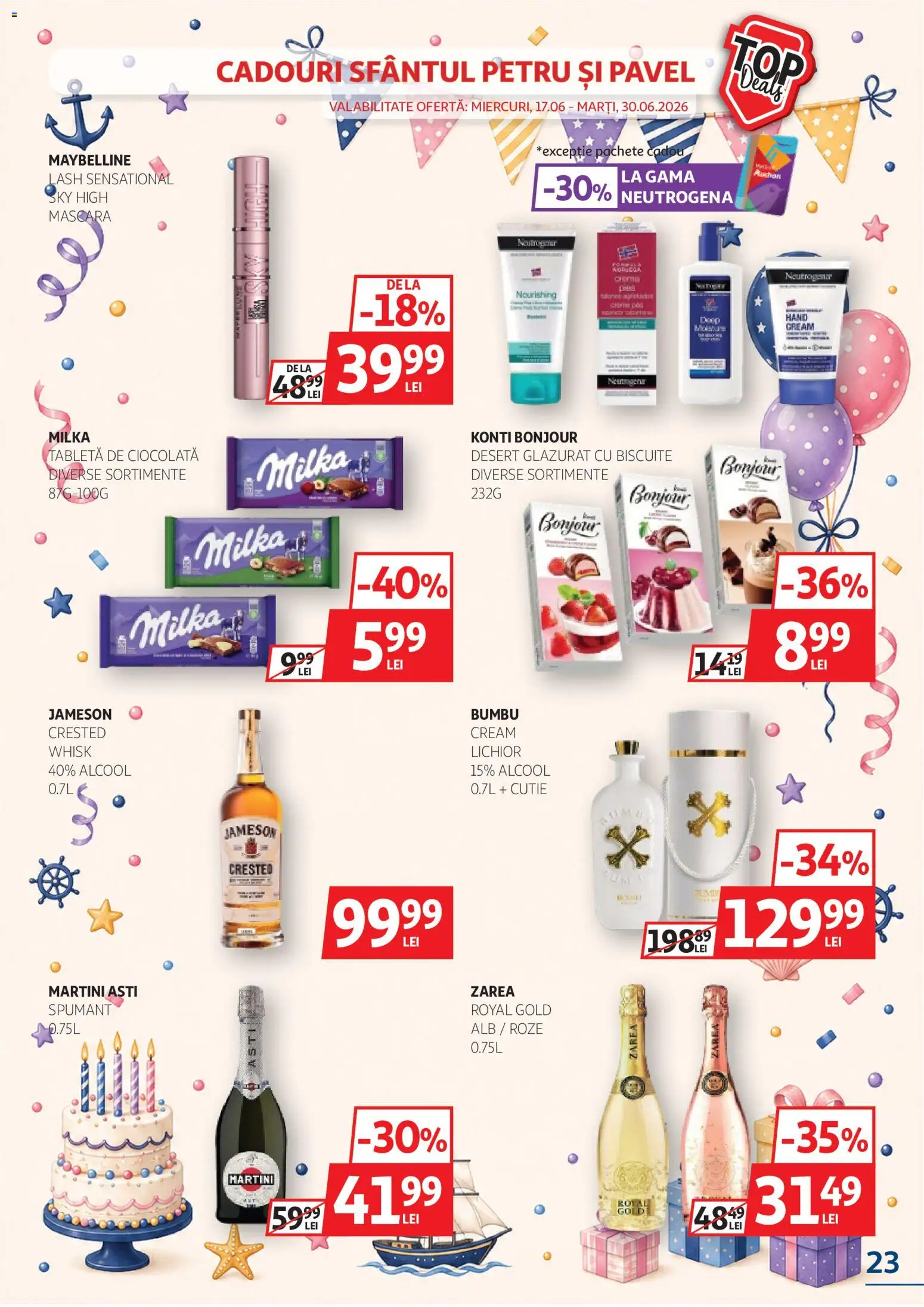 Catalog Auchan 17 - 29 Iunie 2026 | Pagina 23 | Produse: Cutie, Cadă, Yulaf, Ciocolată
