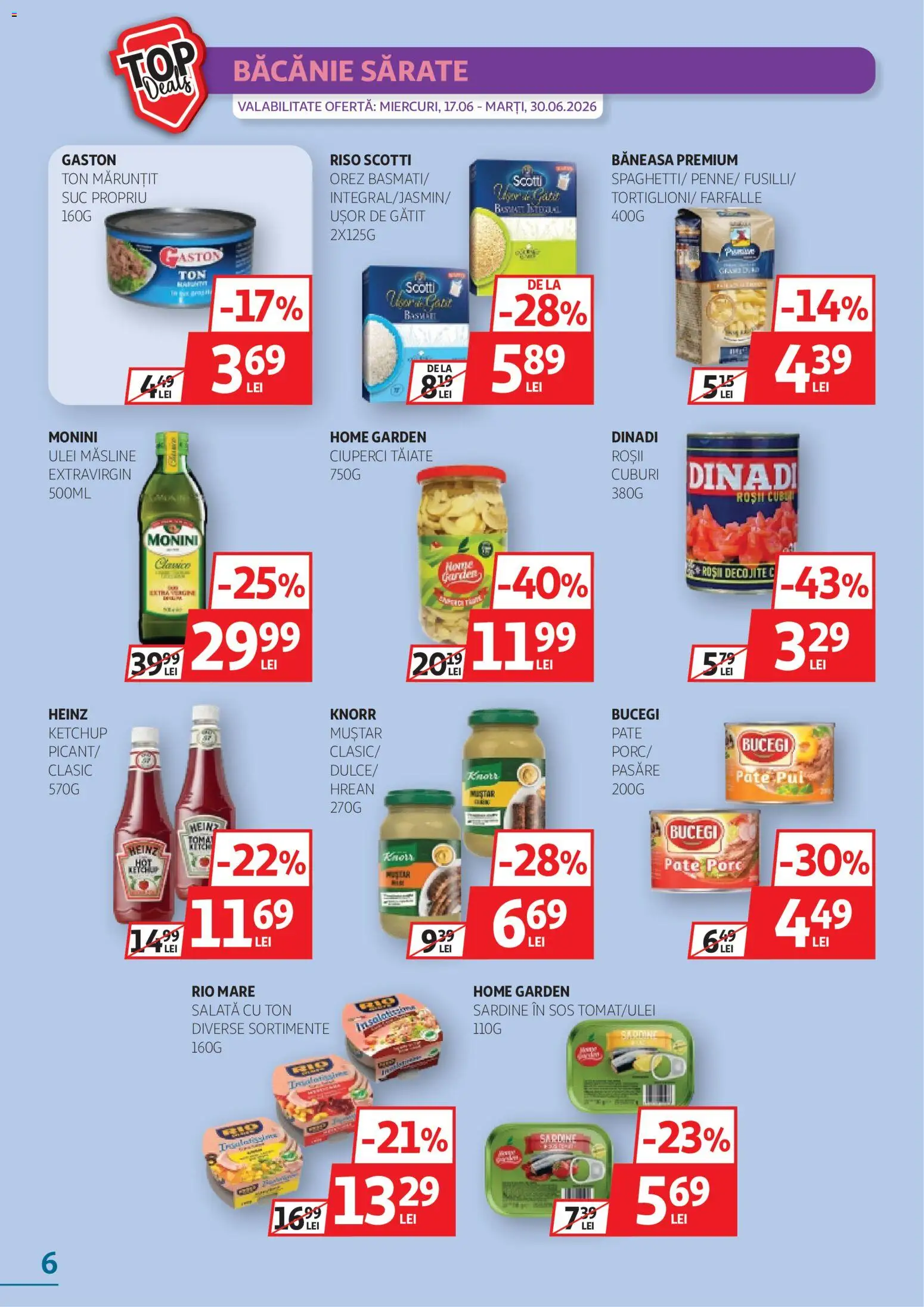 Catalog Auchan 17 - 29 Iunie 2026 | Pagina 6 | Produse: Măsline, Ulei, Suc, Ketchup