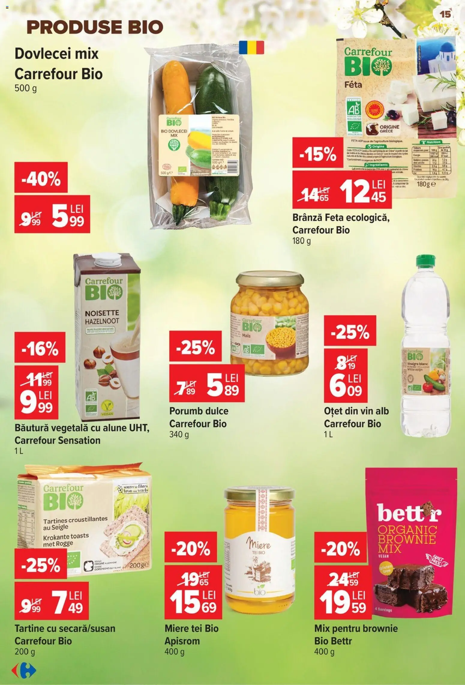Catalog Carrefour 17 - 22 Iunie 2026 | Pagina 14 | Produse: Şerit ödül, Brânză, Oțet, Porumb