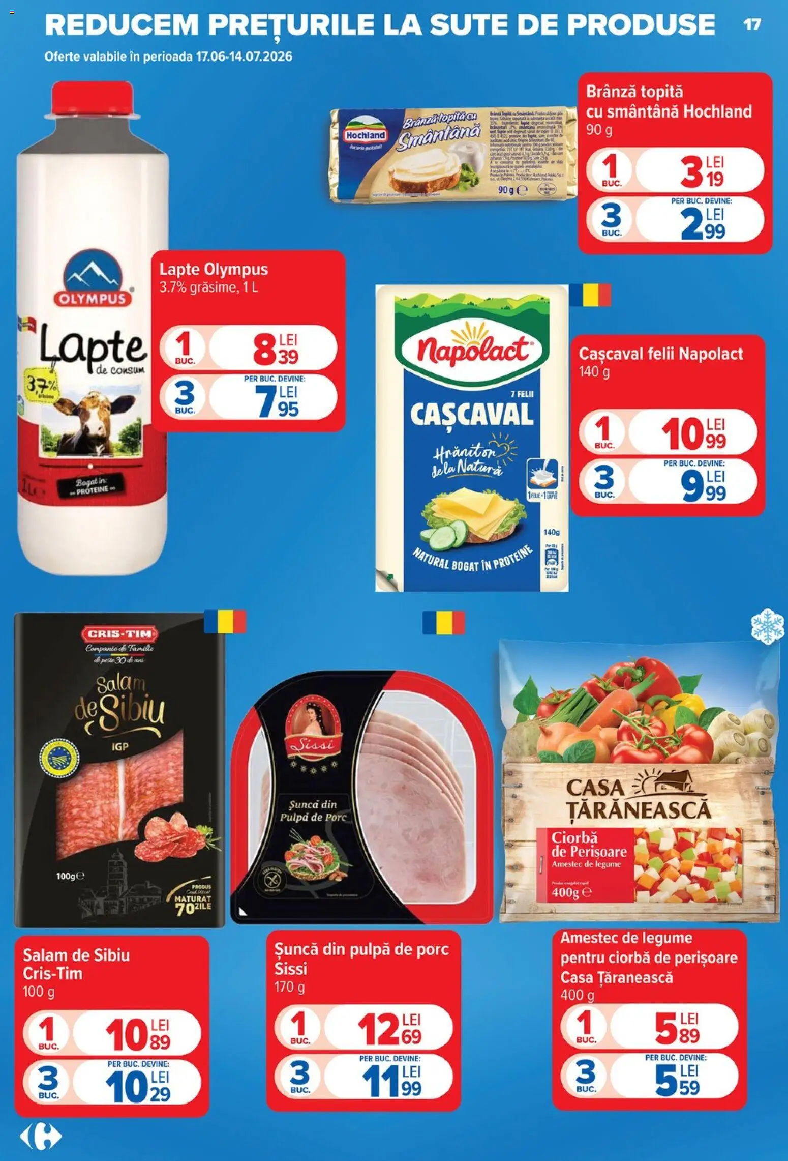 Catalog Carrefour 17 - 22 Iunie 2026 | Pagina 16 | Produse: Masaüstü kılıfı, Salam, Șuncă, Legume