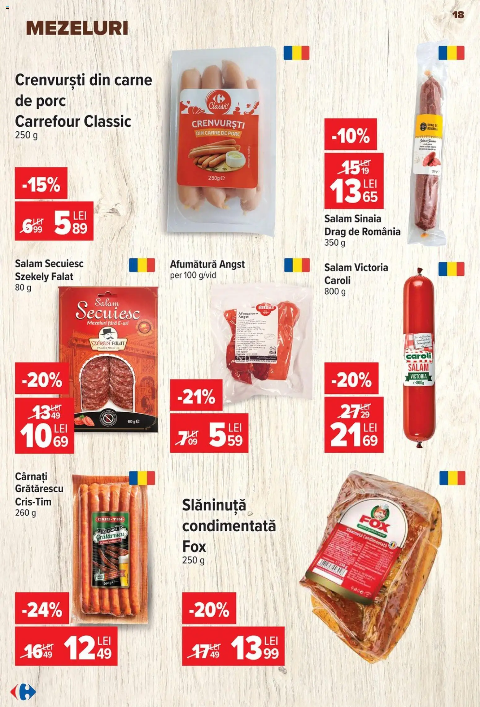Catalog Carrefour 17 - 22 Iunie 2026 | Pagina 17 | Produse: Crenvurști, Salam, Carne De Porc, Cârnați