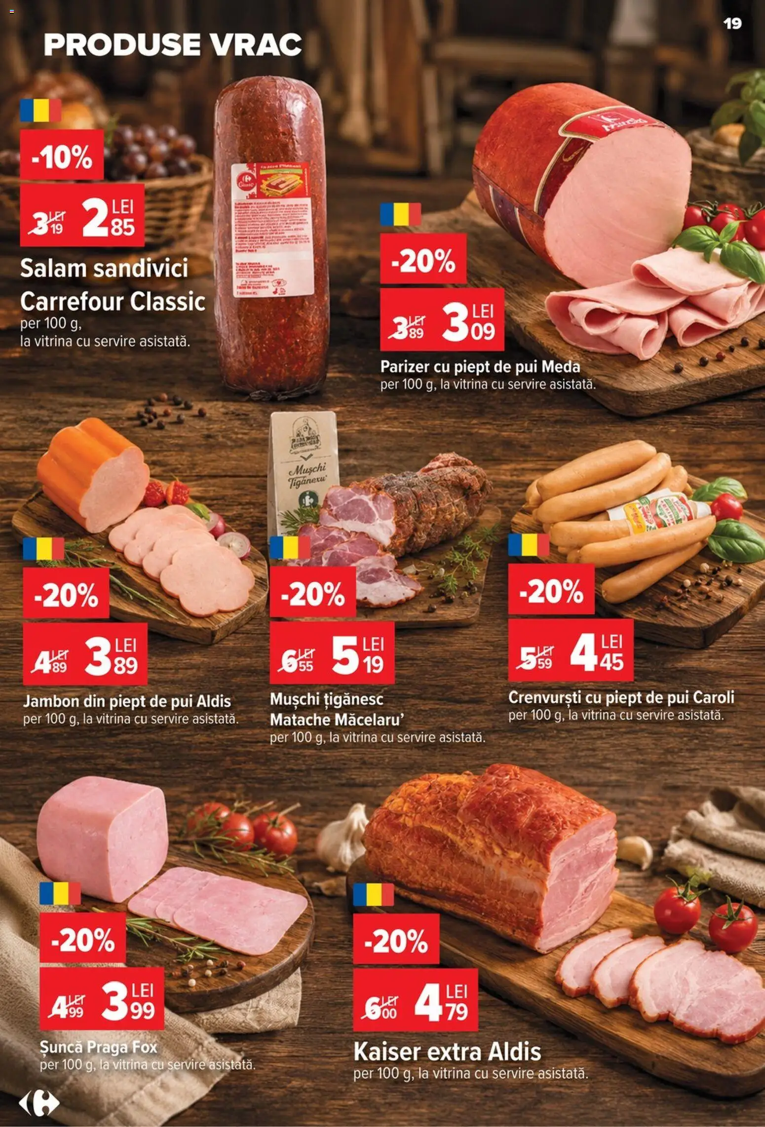 Catalog Carrefour 17 - 22 Iunie 2026 | Pagina 18 | Produse: Hacıyatmaz Kedi Oyuncağı, Vitrină, Crenvurști, Șuncă
