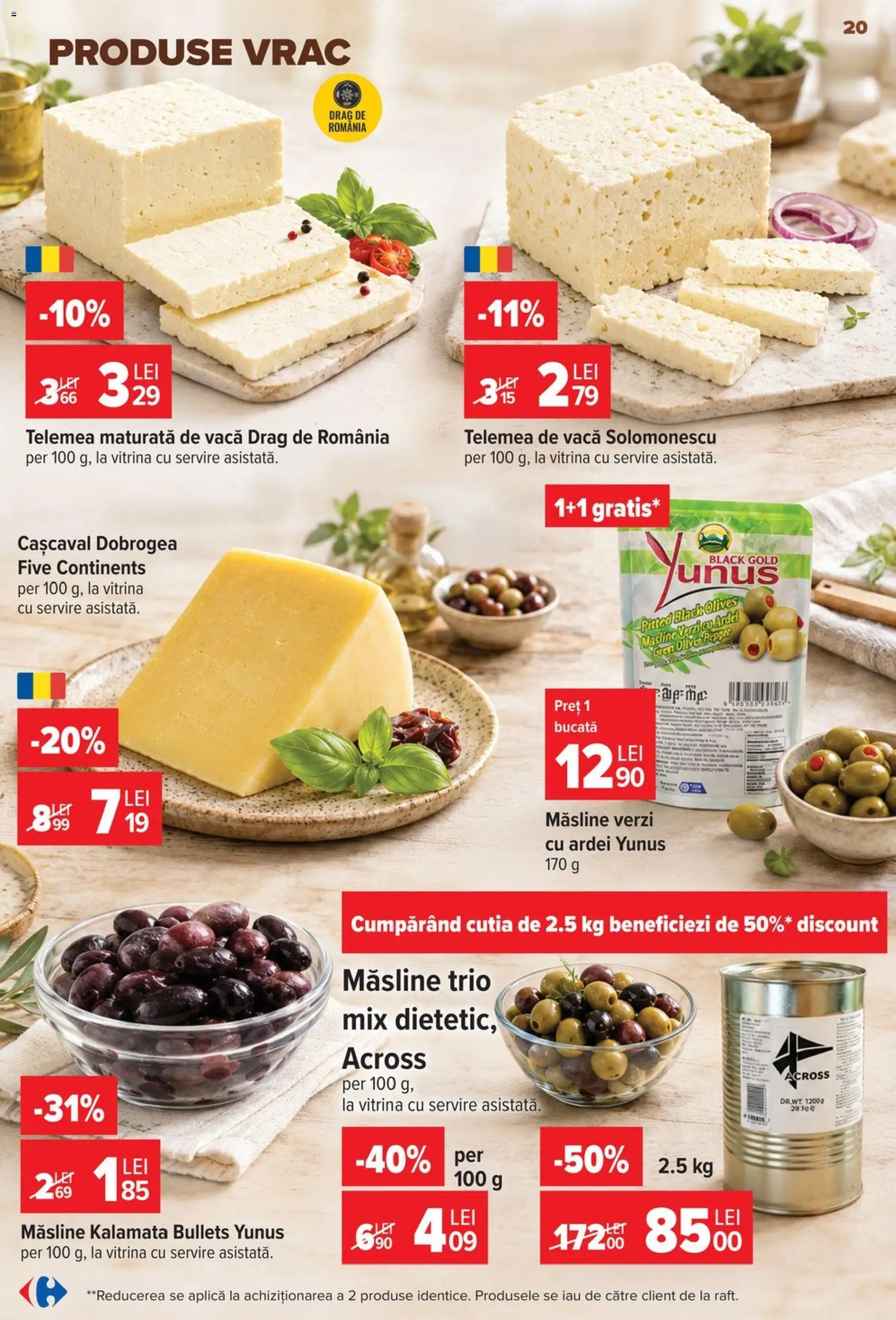 Catalog Carrefour 17 - 22 Iunie 2026 | Pagina 19 | Produse: Vitrină, Cașcaval, Măsline, Ardei