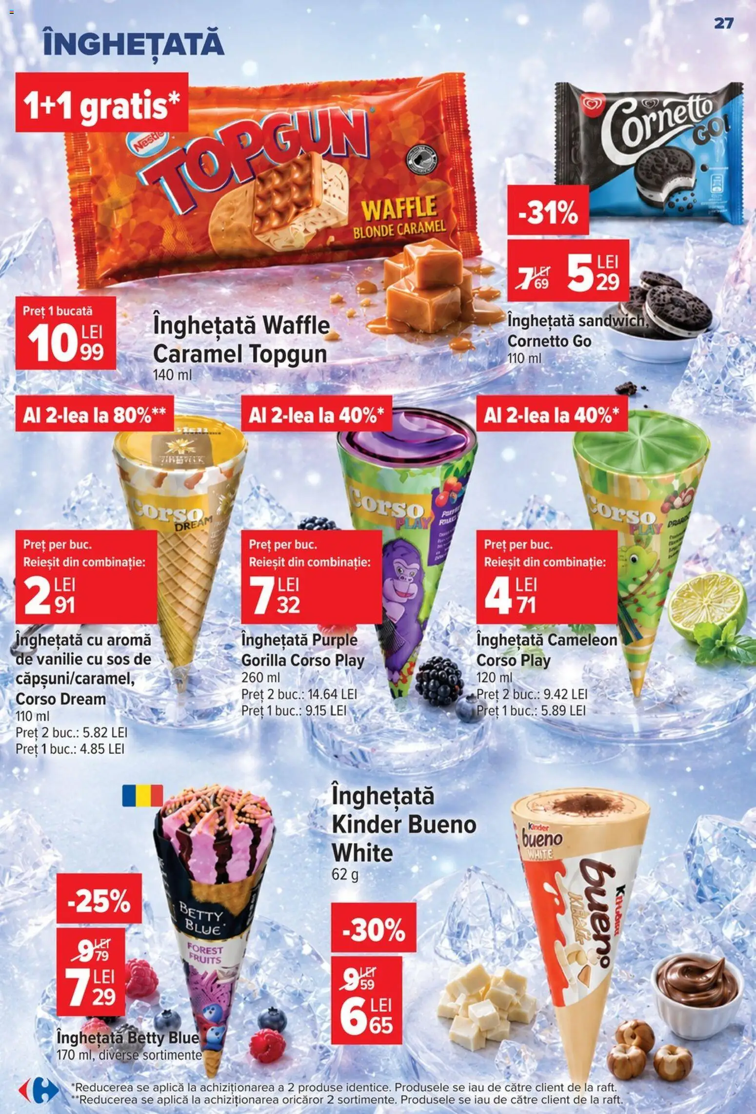Catalog Carrefour 17 - 22 Iunie 2026 | Pagina 26 | Produse: Înghețată, Sos