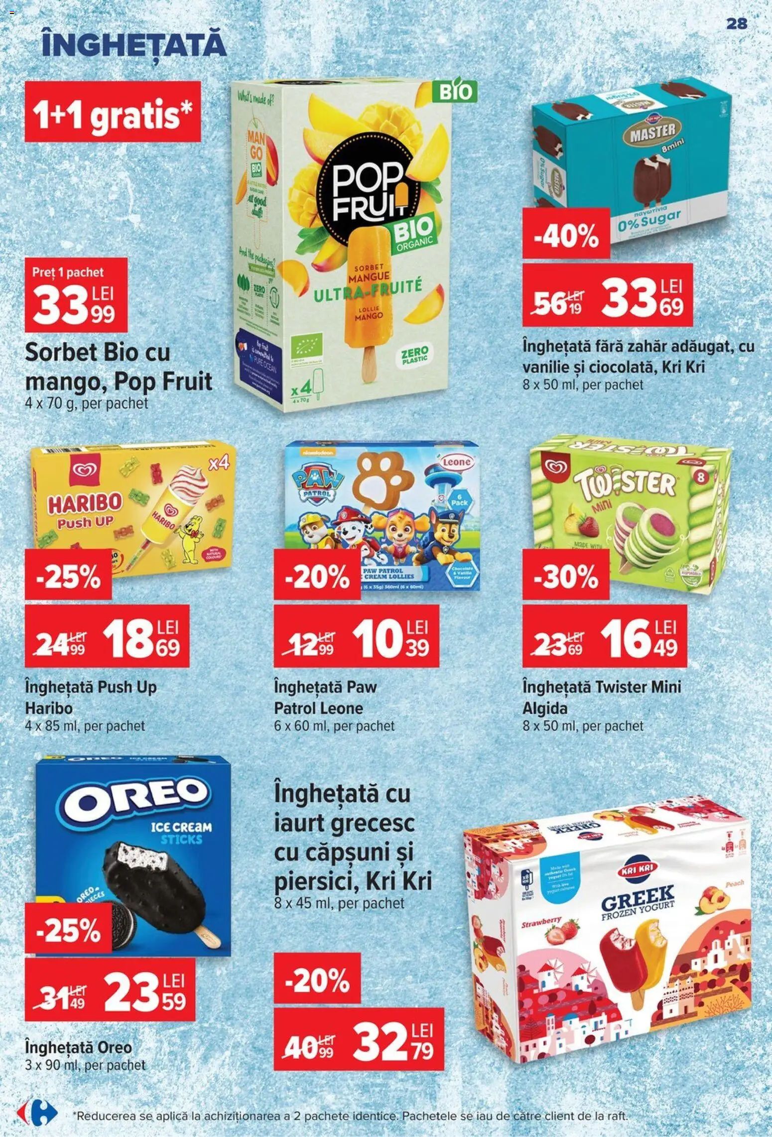 Catalog Carrefour 17 - 22 Iunie 2026 | Pagina 27 | Produse: Iaurt, Căpșuni, Înghețată, Mango