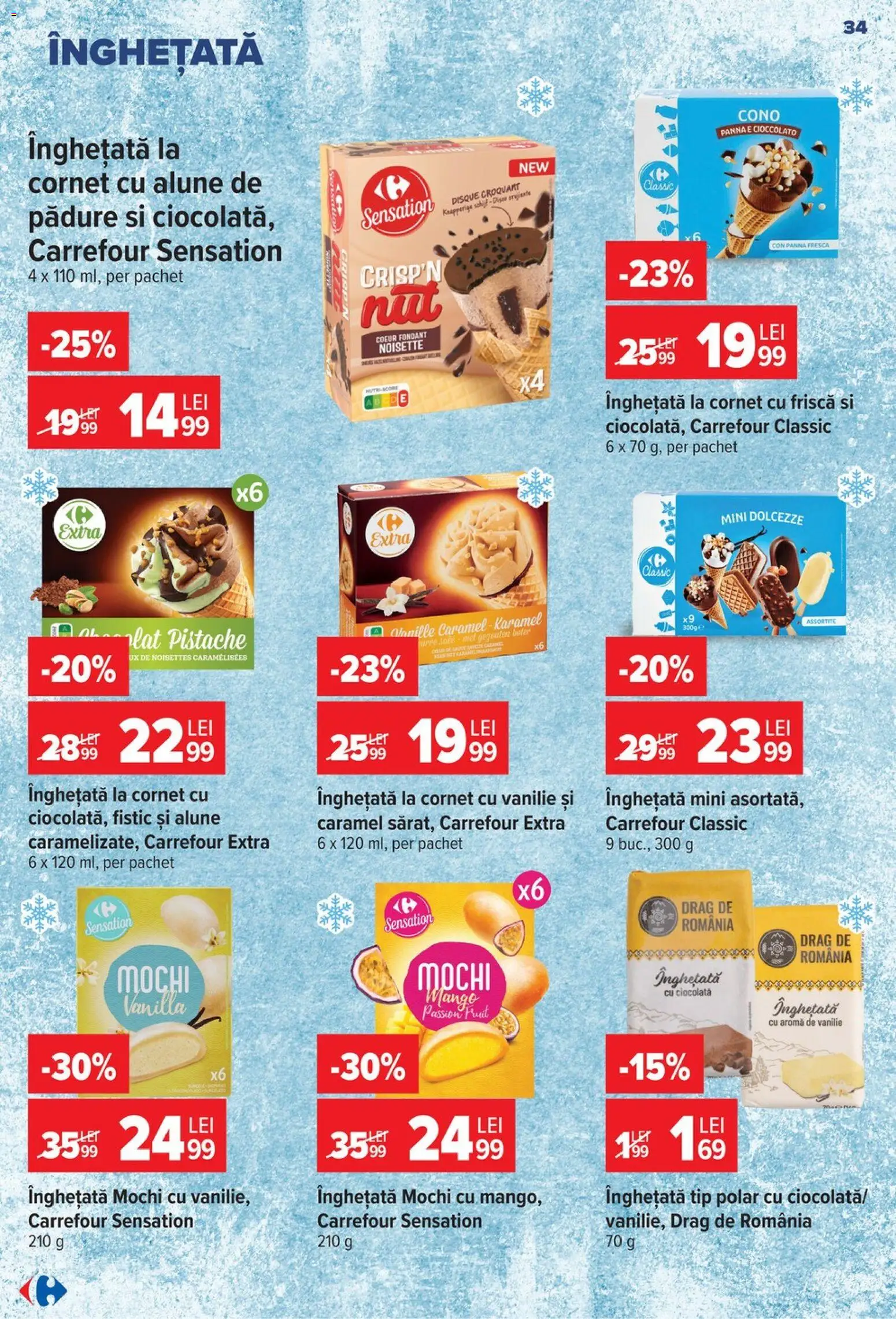 Catalog Carrefour 17 - 22 Iunie 2026 | Pagina 33 | Produse: Ciocolată, Fistic, Frișcă, Mango