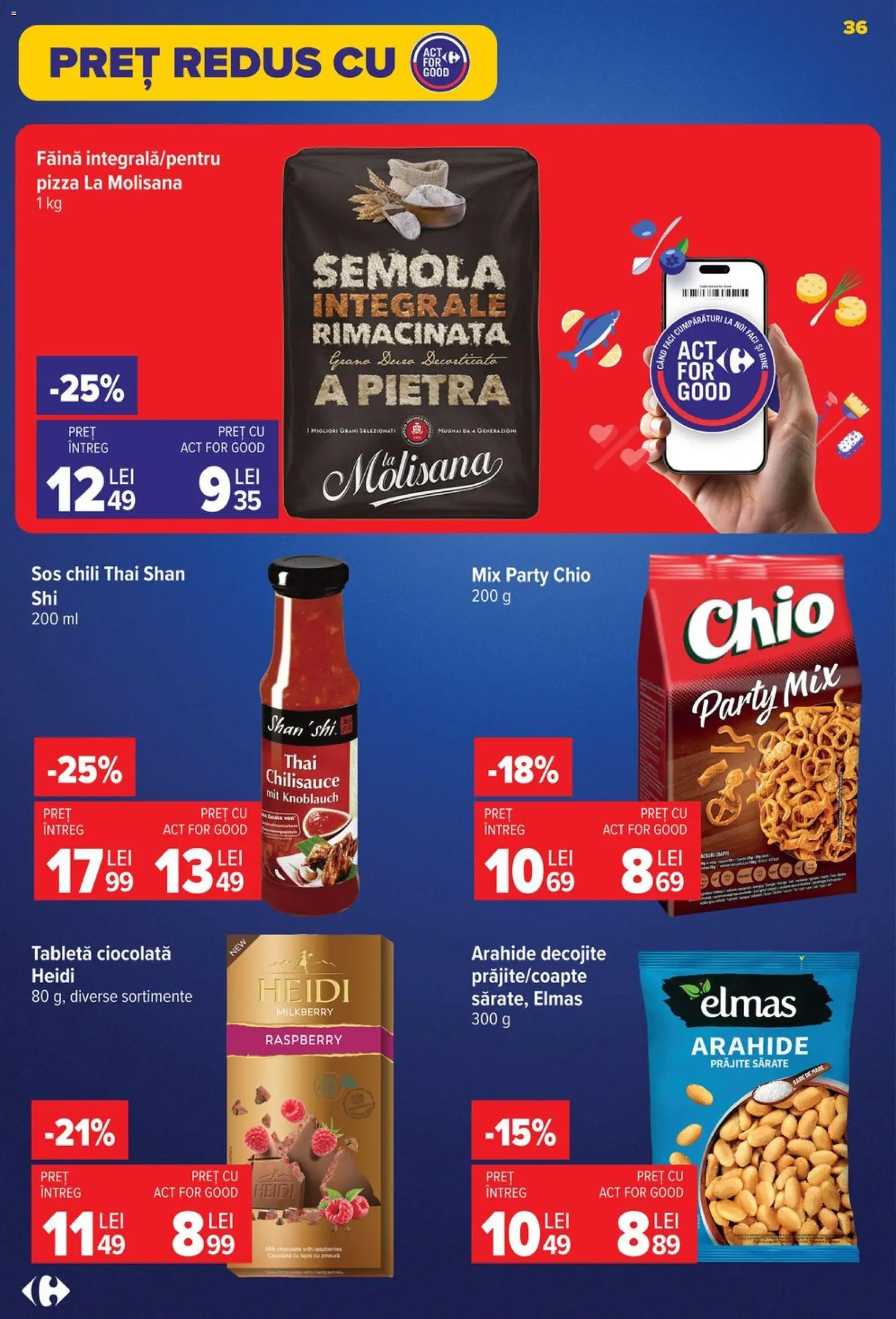 Catalog Carrefour 17 - 22 Iunie 2026 | Pagina 35 | Produse: Tabletă, Arahide, Ciocolată, Pizza