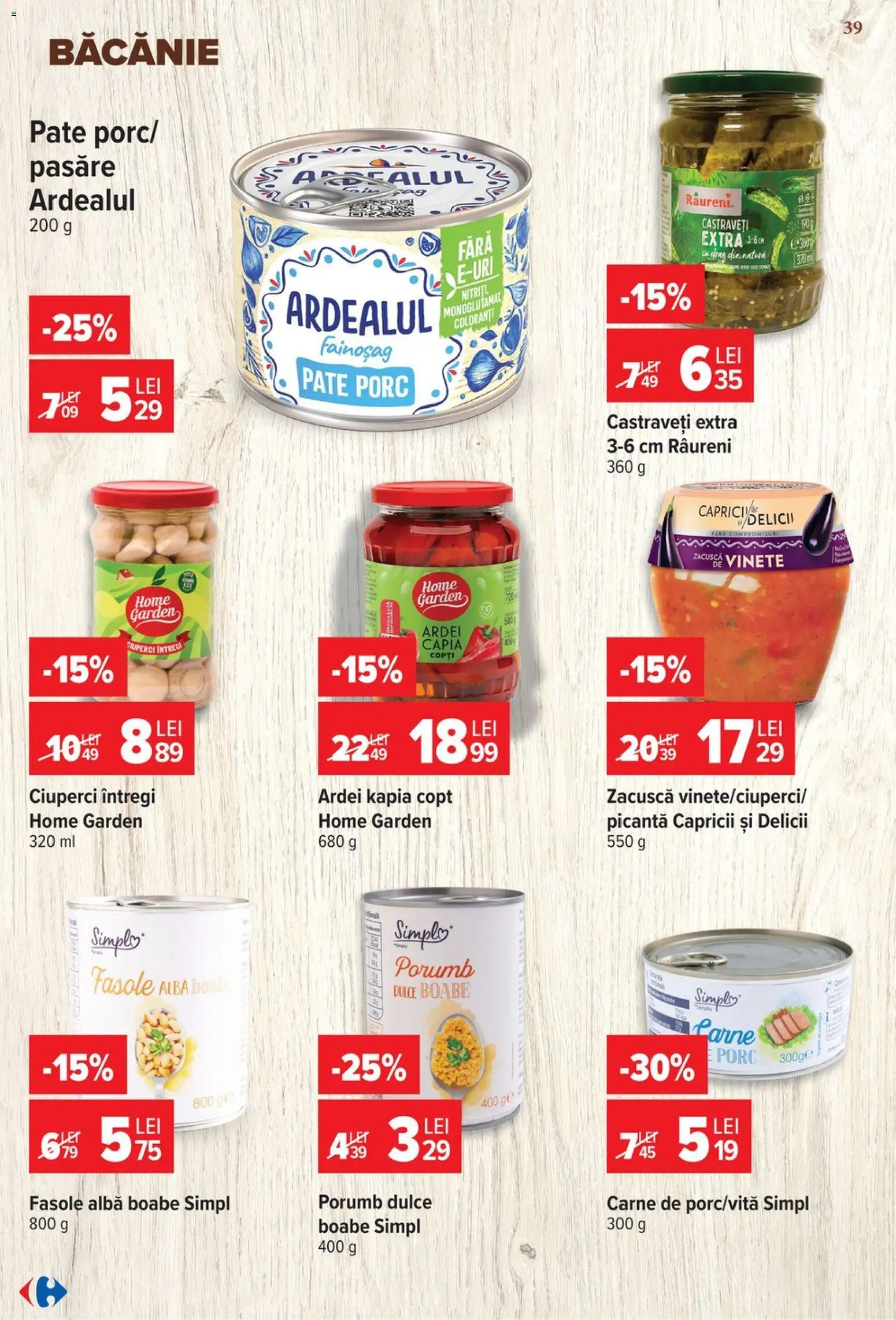 Catalog Carrefour 17 - 22 Iunie 2026 | Pagina 38 | Produse: Ciuperci, Ardei, Porumb, Zacuscă