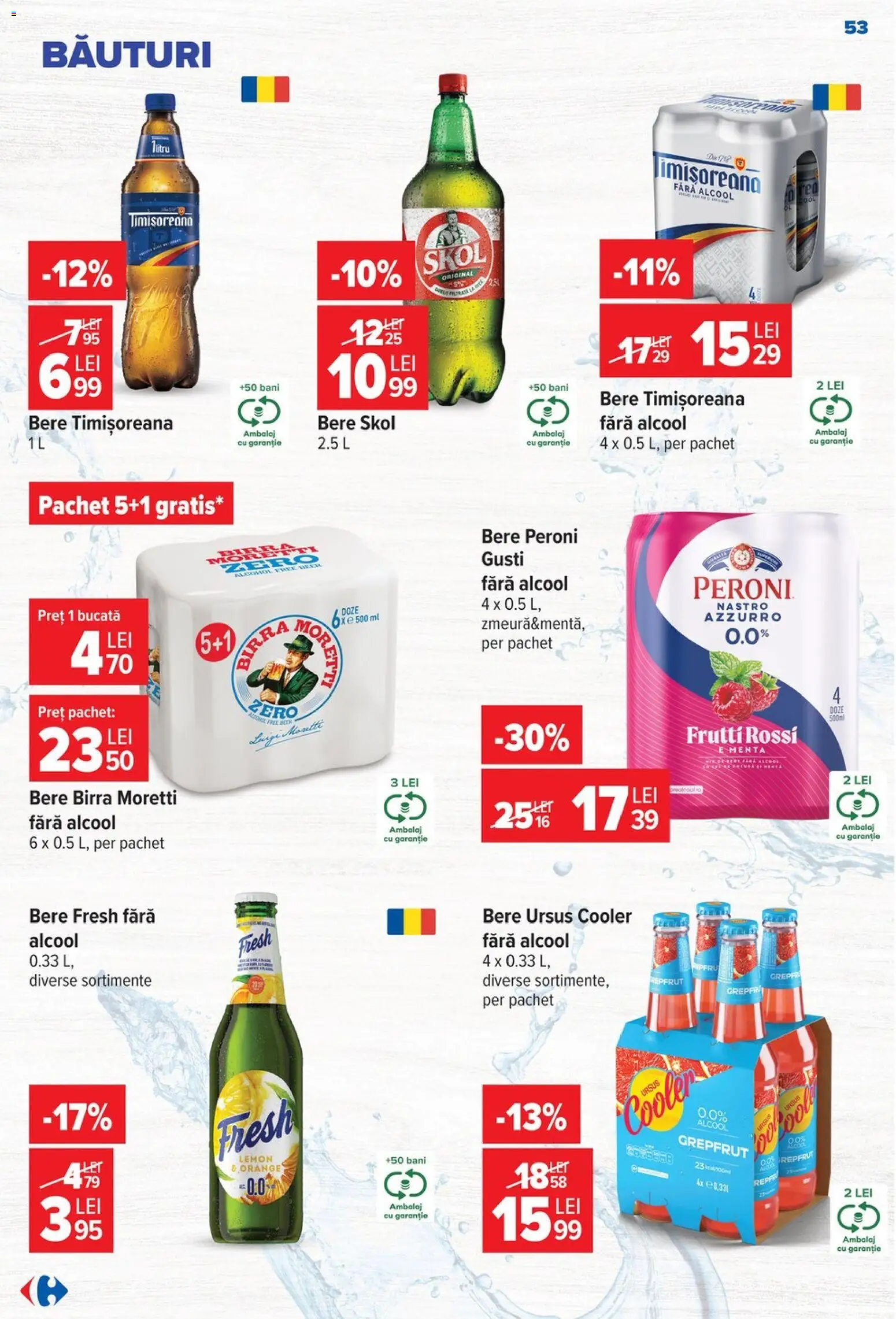 Catalog Carrefour 17 - 22 Iunie 2026 | Pagina 52 | Produse: Bere, Grepfrut