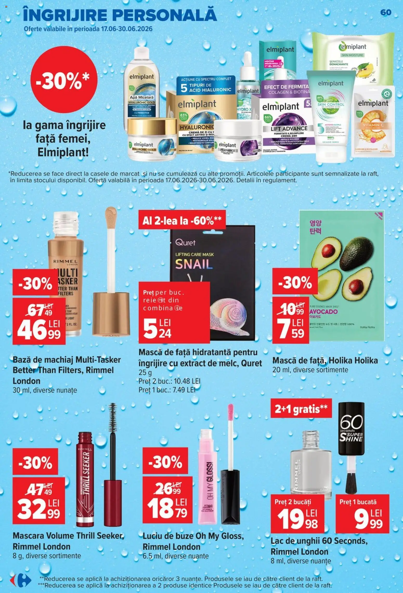 Catalog Carrefour 17 - 22 Iunie 2026 | Pagina 59 | Produse: Bază de machiaj, Lac de unghii, Avocado, Apă