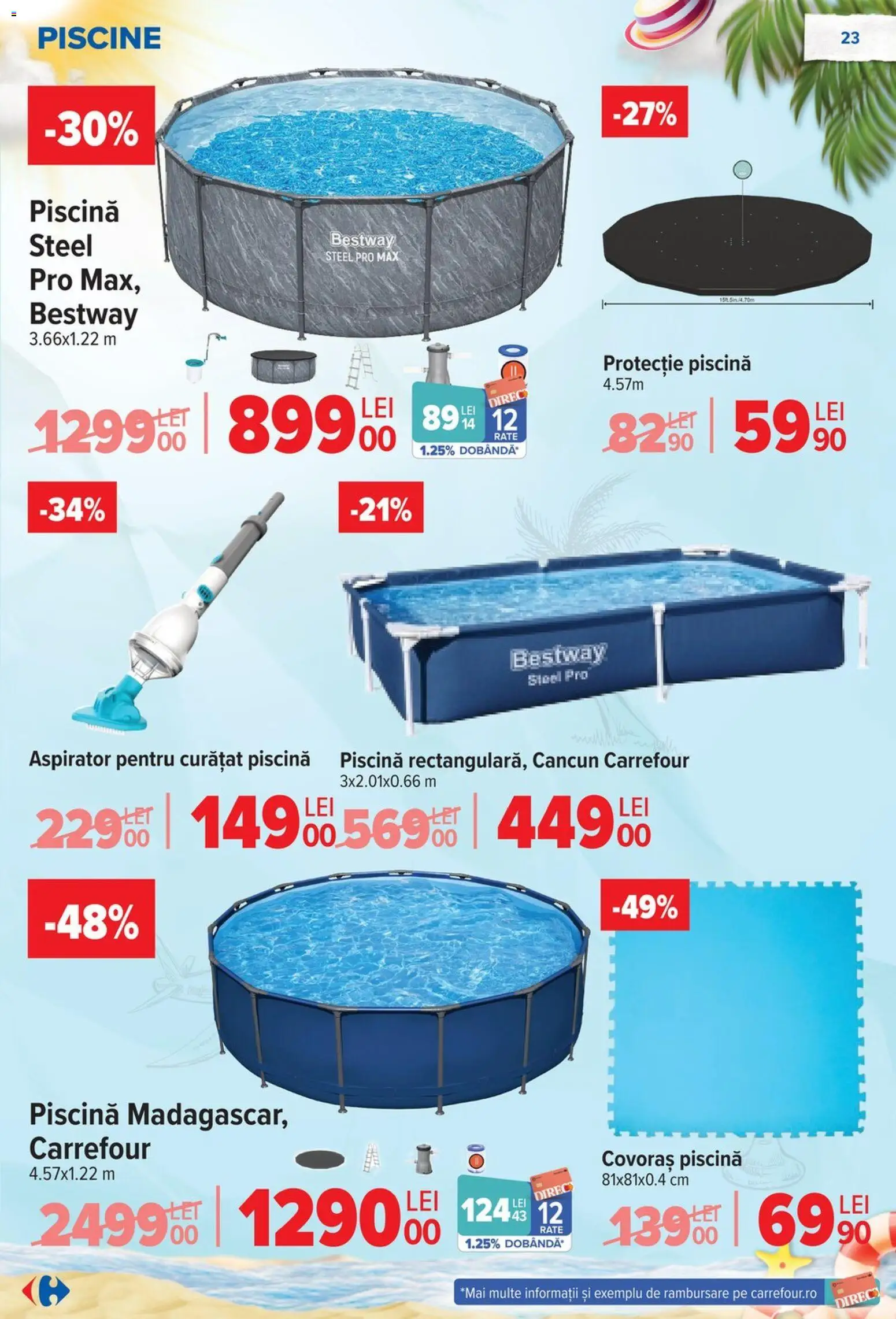 Catalog Carrefour 17 - 29 Iunie 2026 | Pagina 24 | Produse: Aspirator, Piscină