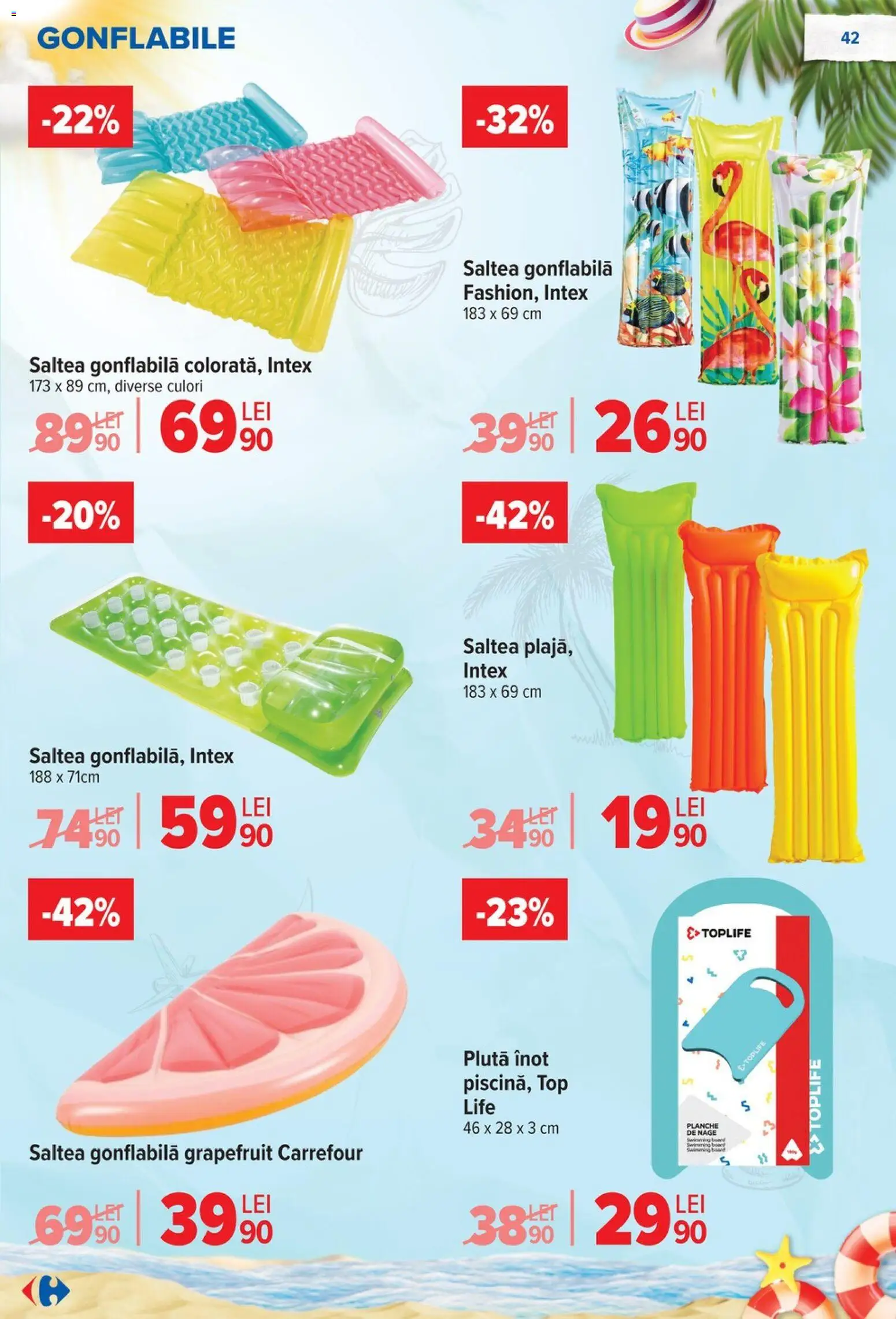 Catalog Carrefour 17 - 29 Iunie 2026 | Pagina 43 | Produse: Top, Saltea, Saltea gonflabilă