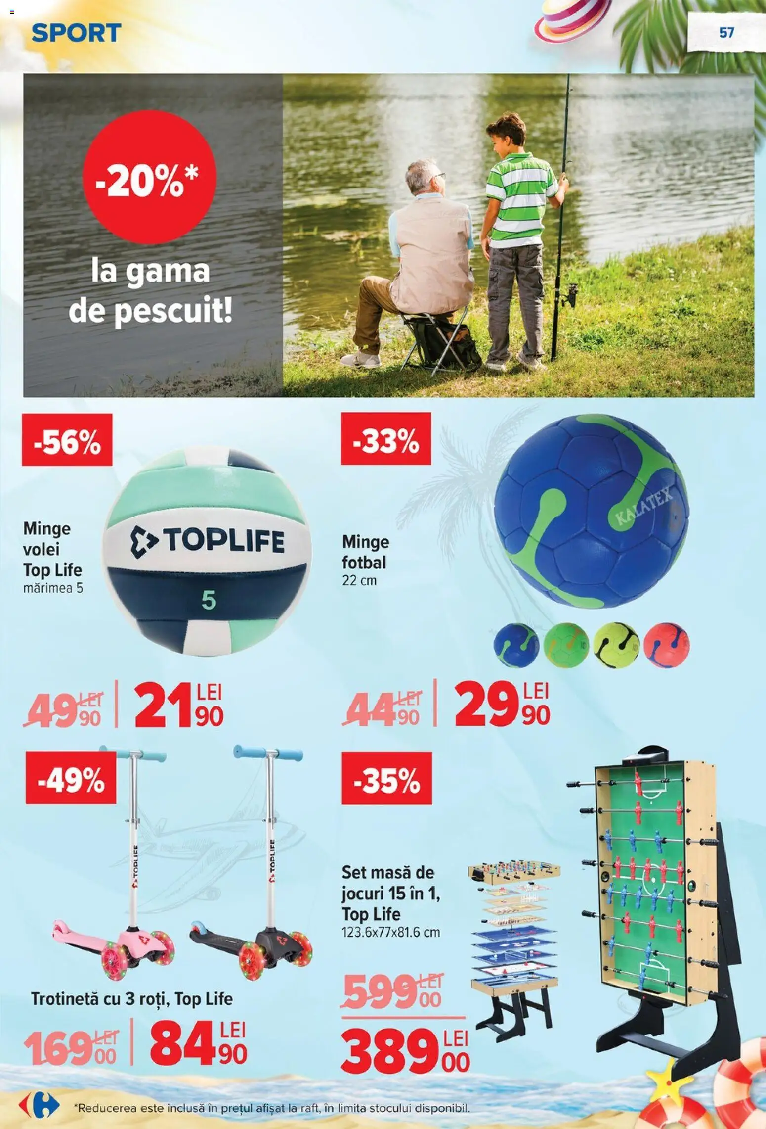 Catalog Carrefour 17 - 29 Iunie 2026 | Pagina 58 | Produse: Top, Masă, Trotinetă