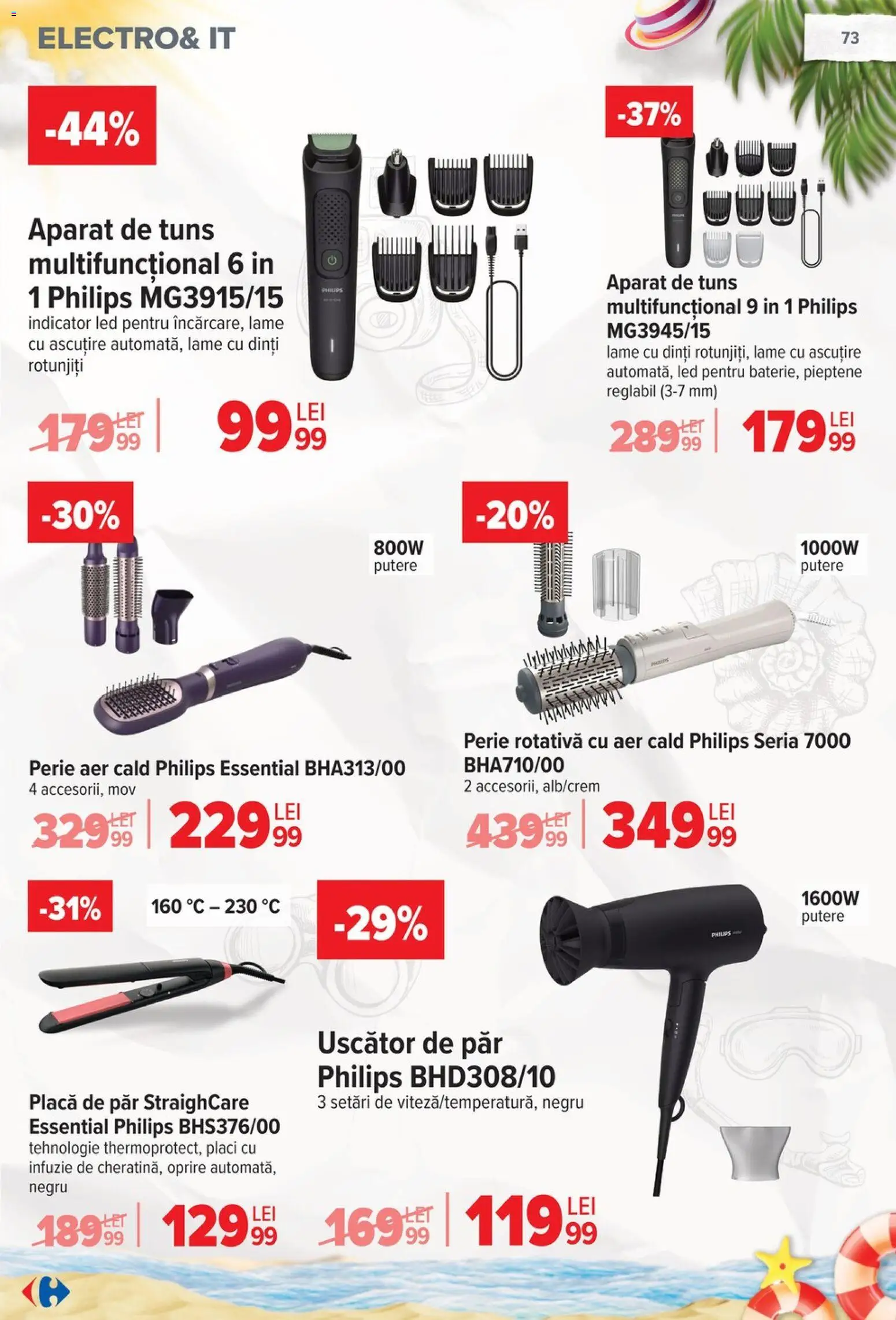 Catalog Carrefour 17 - 29 Iunie 2026 | Pagina 74 | Produse: Perie rotativă, Uscător De Păr, Babak, Perie
