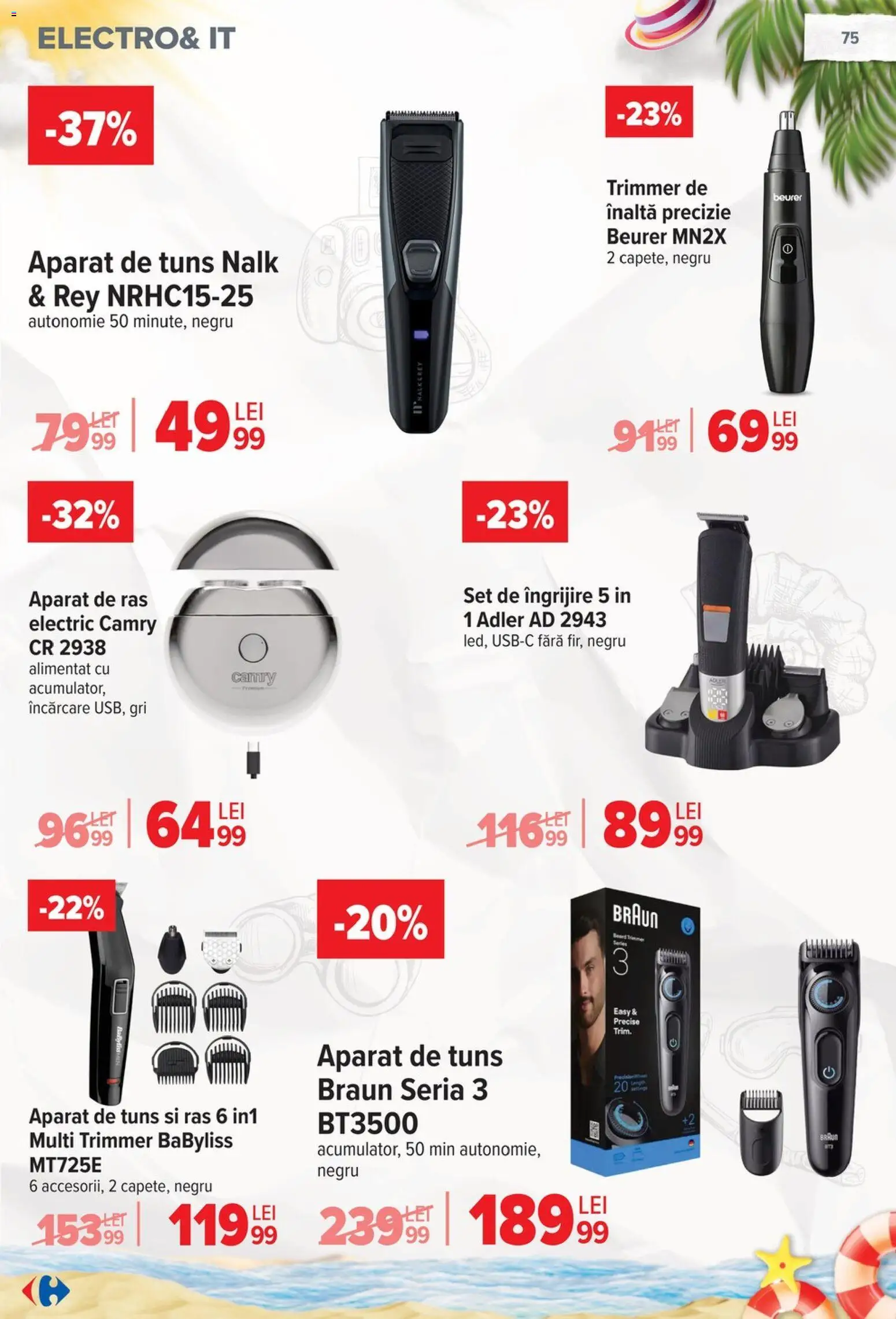 Catalog Carrefour 17 - 29 Iunie 2026 | Pagina 76 | Produse: Trimmer, Aparat De Ras