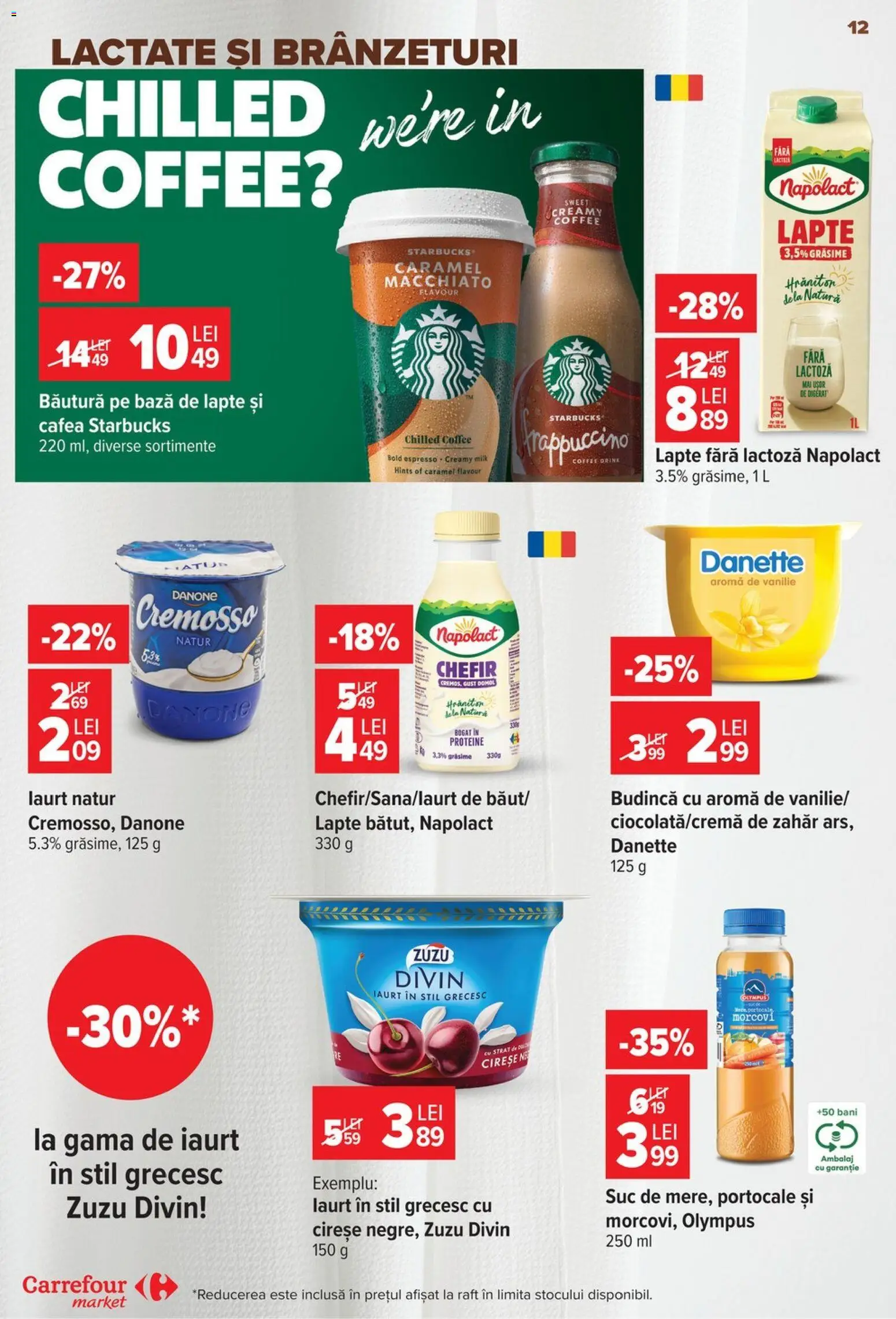Catalog Carrefour 17 - 22 Iunie 2026 | Pagina 11 | Produse: Lapte, Iaurt, Suc, Cireșe