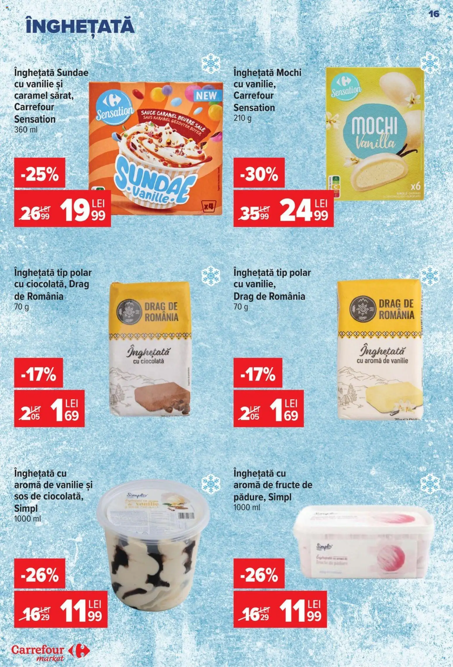 Catalog Carrefour 17 - 22 Iunie 2026 | Pagina 15 | Produse: Ciocolată, Înghețată, Fructe, Sos