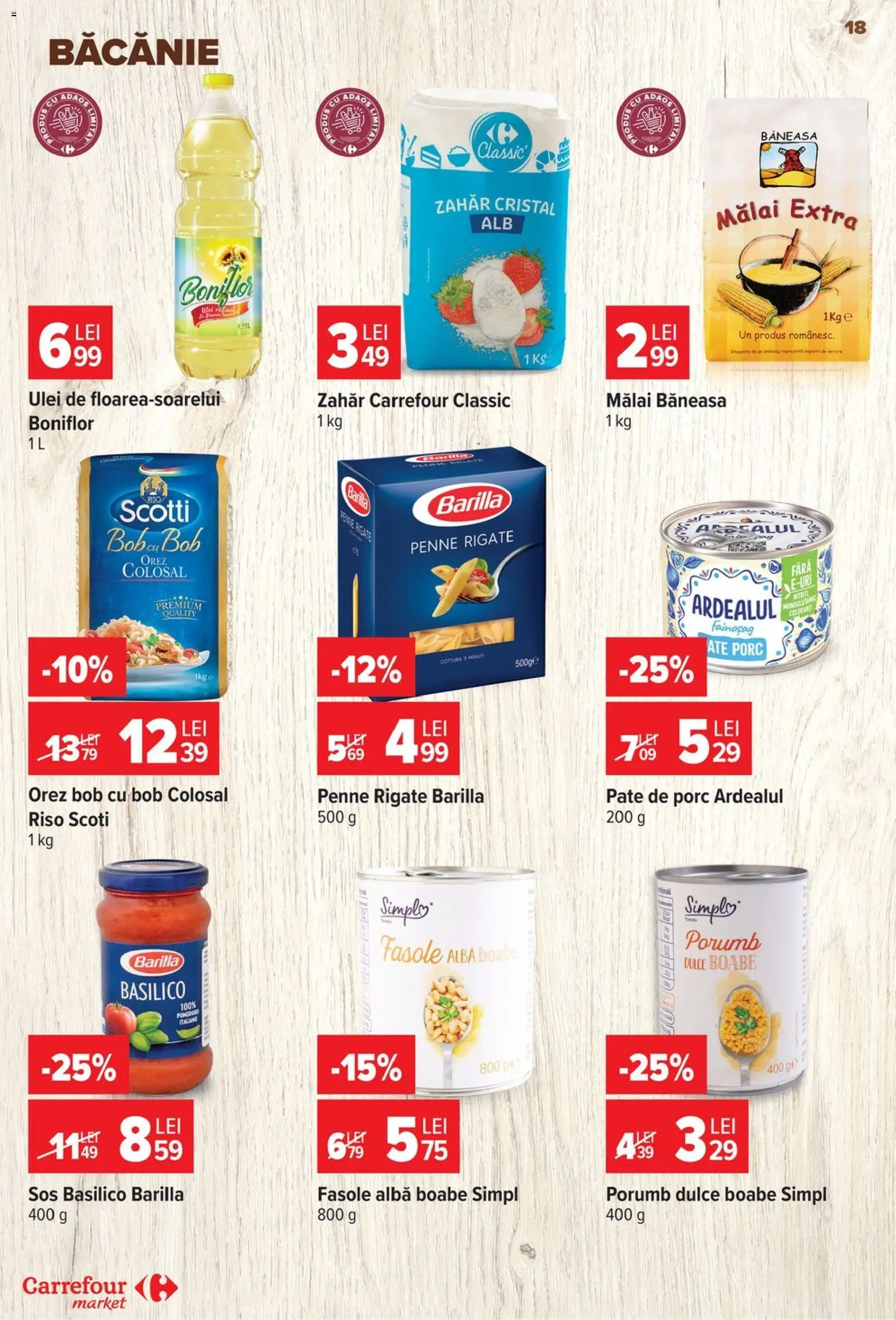 Catalog Carrefour 17 - 22 Iunie 2026 | Pagina 17 | Produse: Ulei, Mălai, Fasole albă, Zahăr