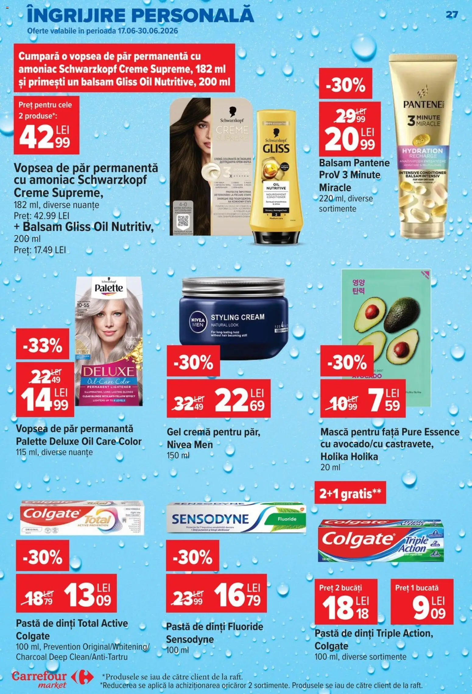 Catalog Carrefour 17 - 22 Iunie 2026 | Pagina 26 | Produse: Vopsea, Balsam, Cremă, Pastă de dinți