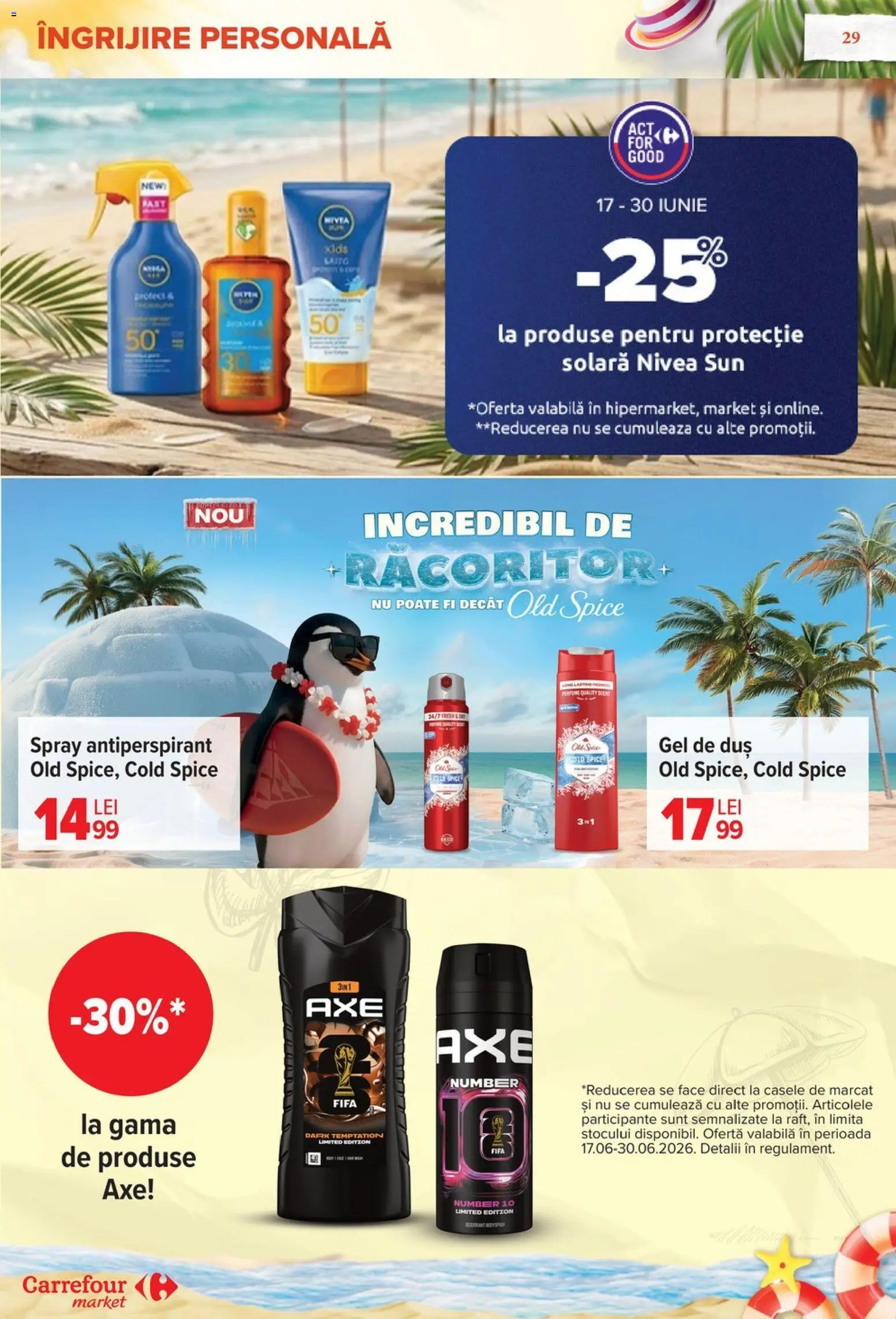 Catalog Carrefour 17 - 22 Iunie 2026 | Pagina 28 | Produse: Kısırlaştırılmış Kedi Maması, Duș, Gel de duș, Antiperspirant