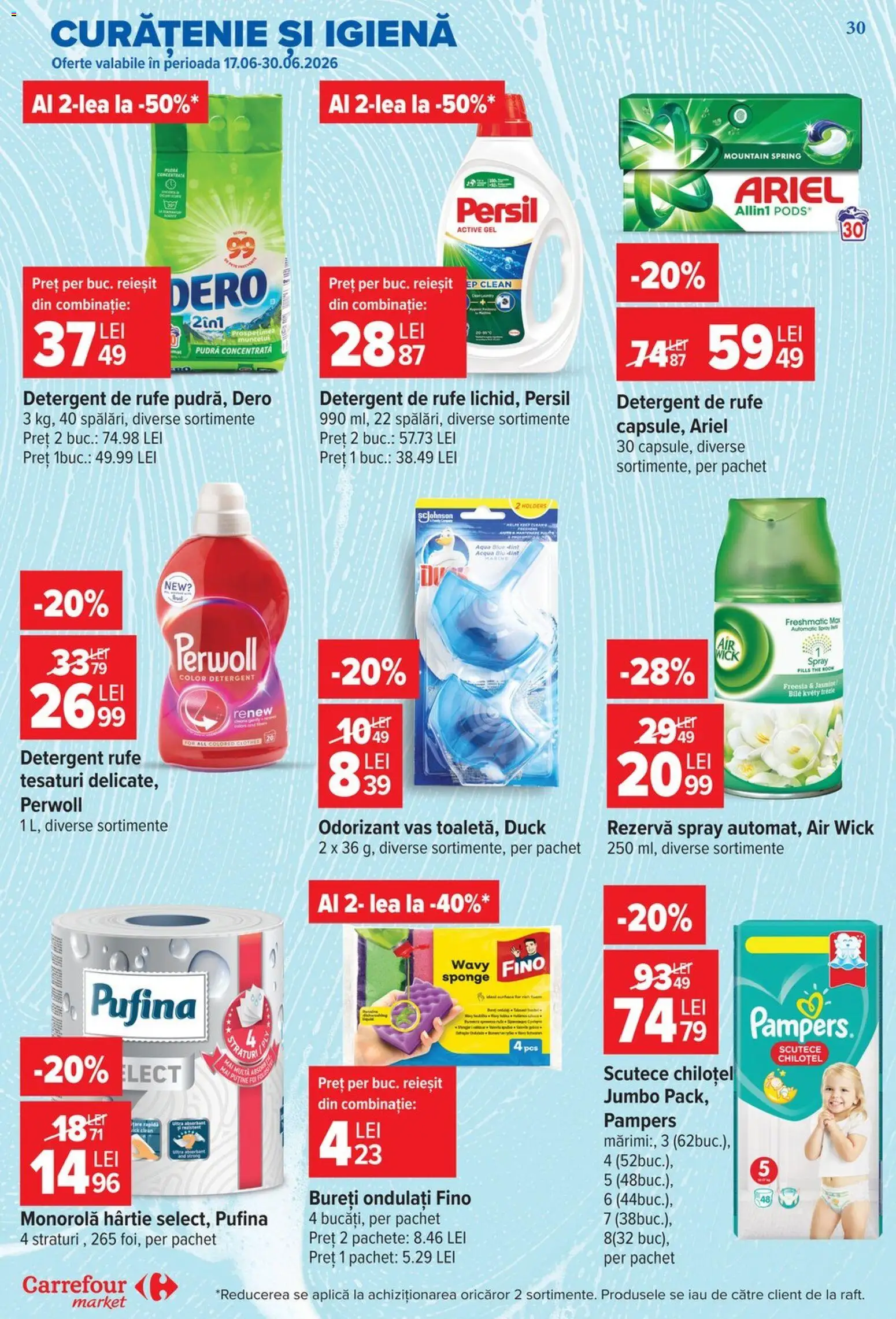 Catalog Carrefour 17 - 22 Iunie 2026 | Pagina 29 | Produse: Pomelo, Pudră, Detergent, Scutece