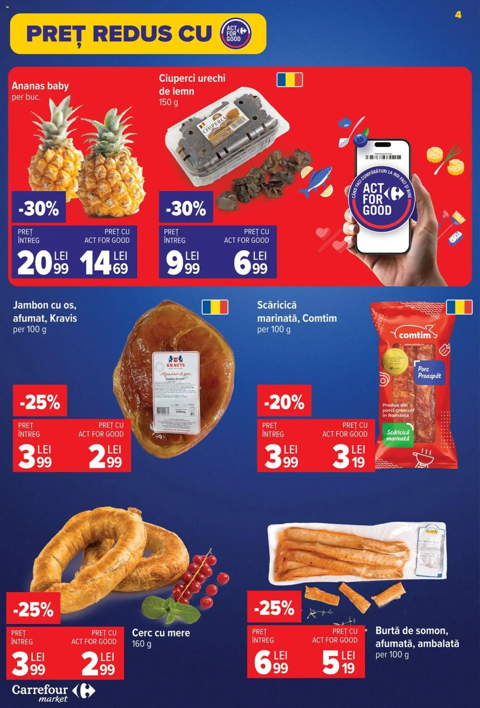 Catalog Carrefour 17 - 22 Iunie 2026 | Pagina 3 | Produse: Ciuperci, Mere, Ananas