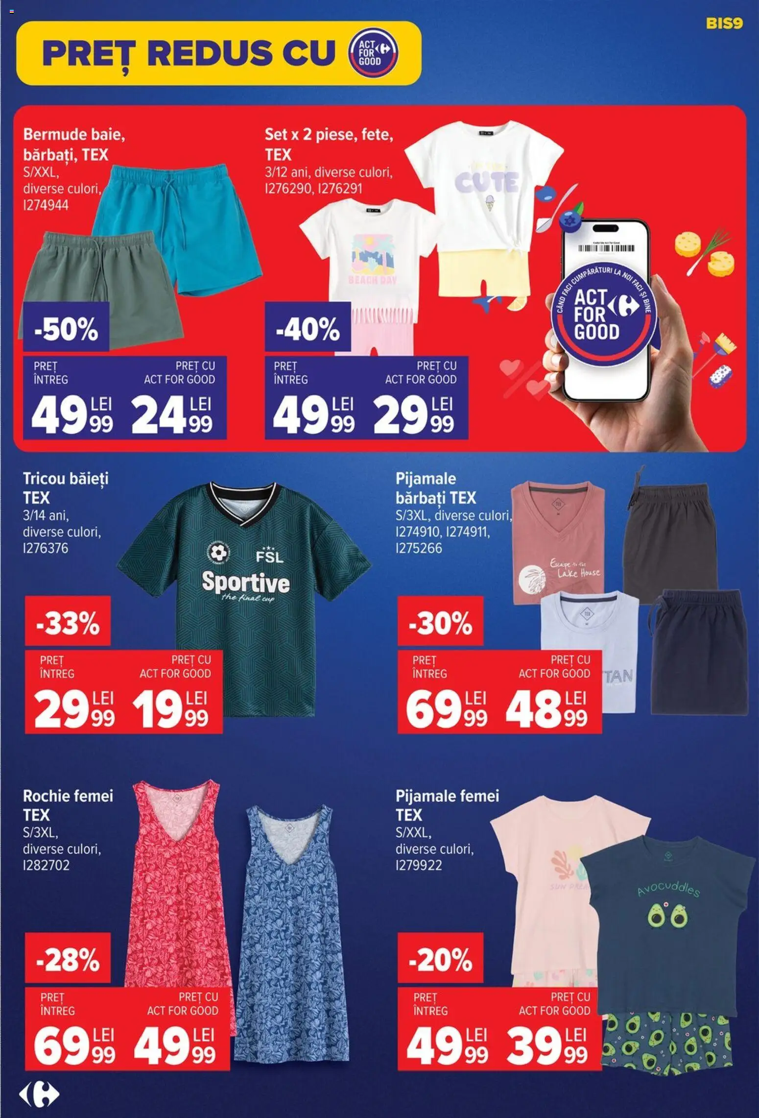 Catalog Carrefour 17 - 29 Iunie 2026 | Pagina 11 | Produse: Rochie, Tricou, Pijamale