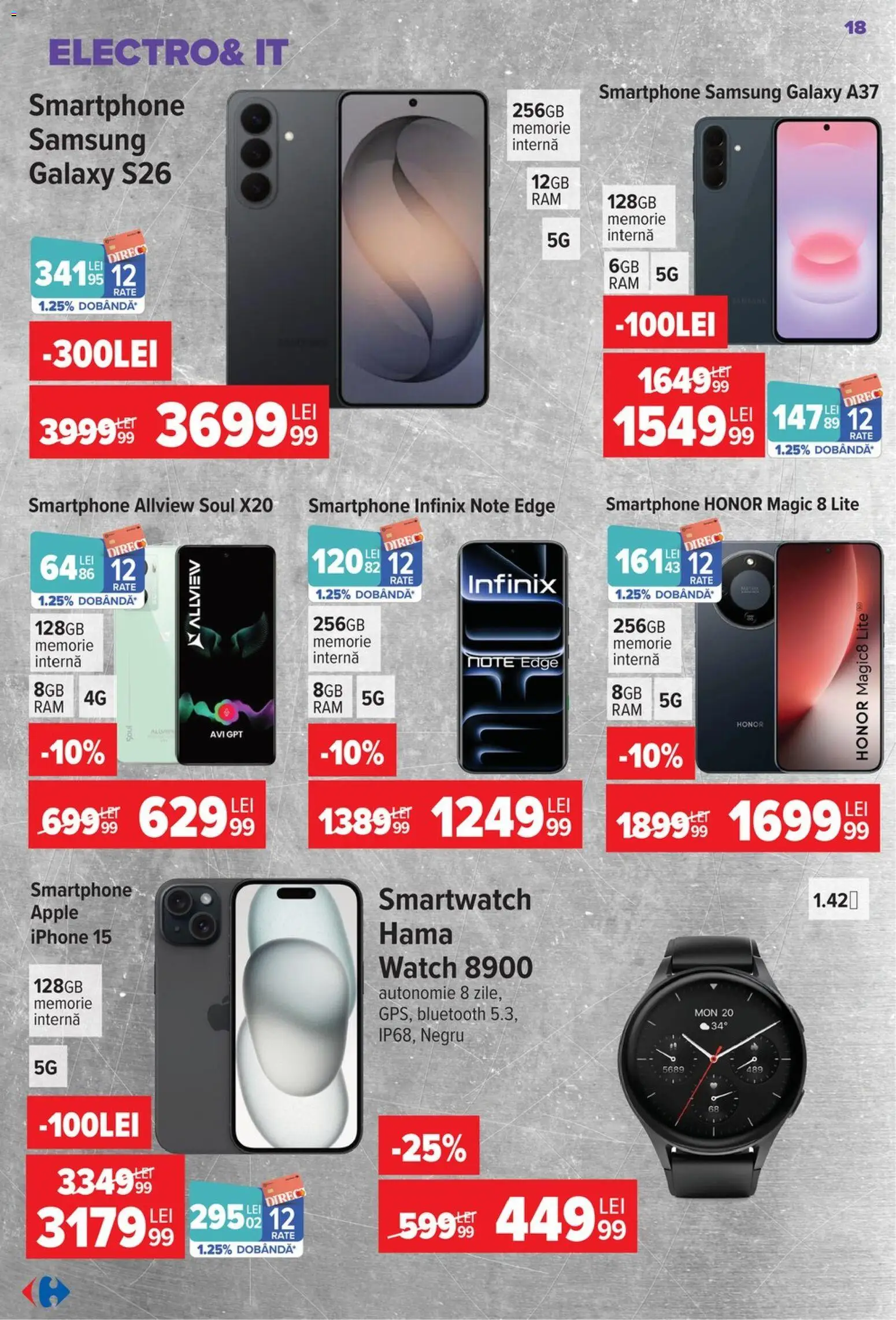 Catalog Carrefour 17 - 29 Iunie 2026 | Pagina 20 | Produse: Smartphone, Memorie, Smartwatch, Apple